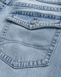 Light Wash Baggy Bootcut Jeans