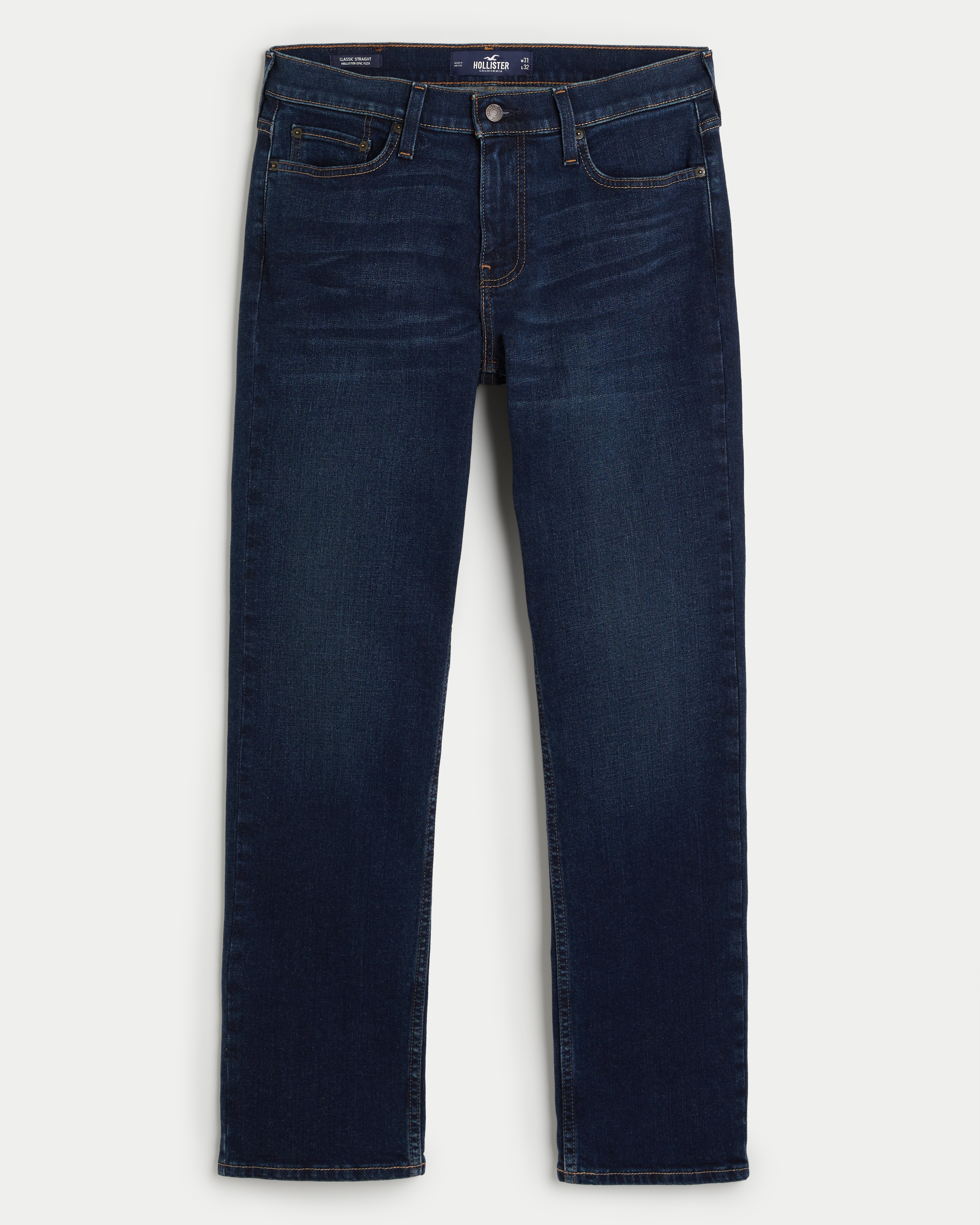 Mid Rise Kick Fit Jeans with Washwell