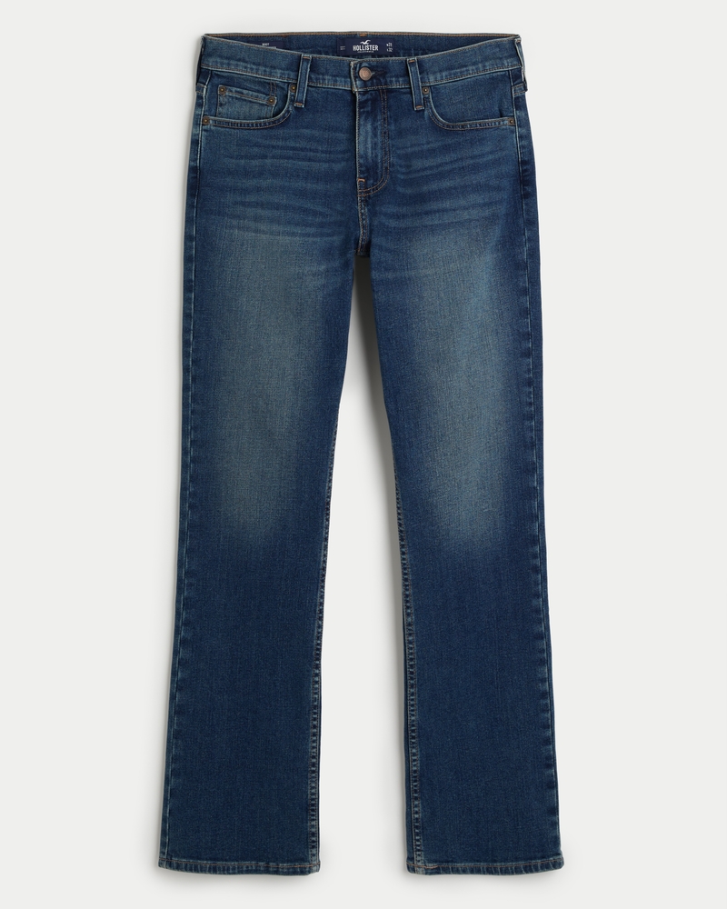 Hollister Co. Bootcut jeans - medium wash/blue denim - Zalando.de