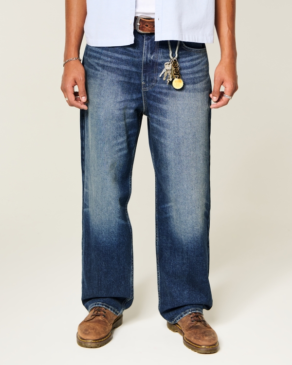 Dark Wash Baggy Jeans, Dark view 2