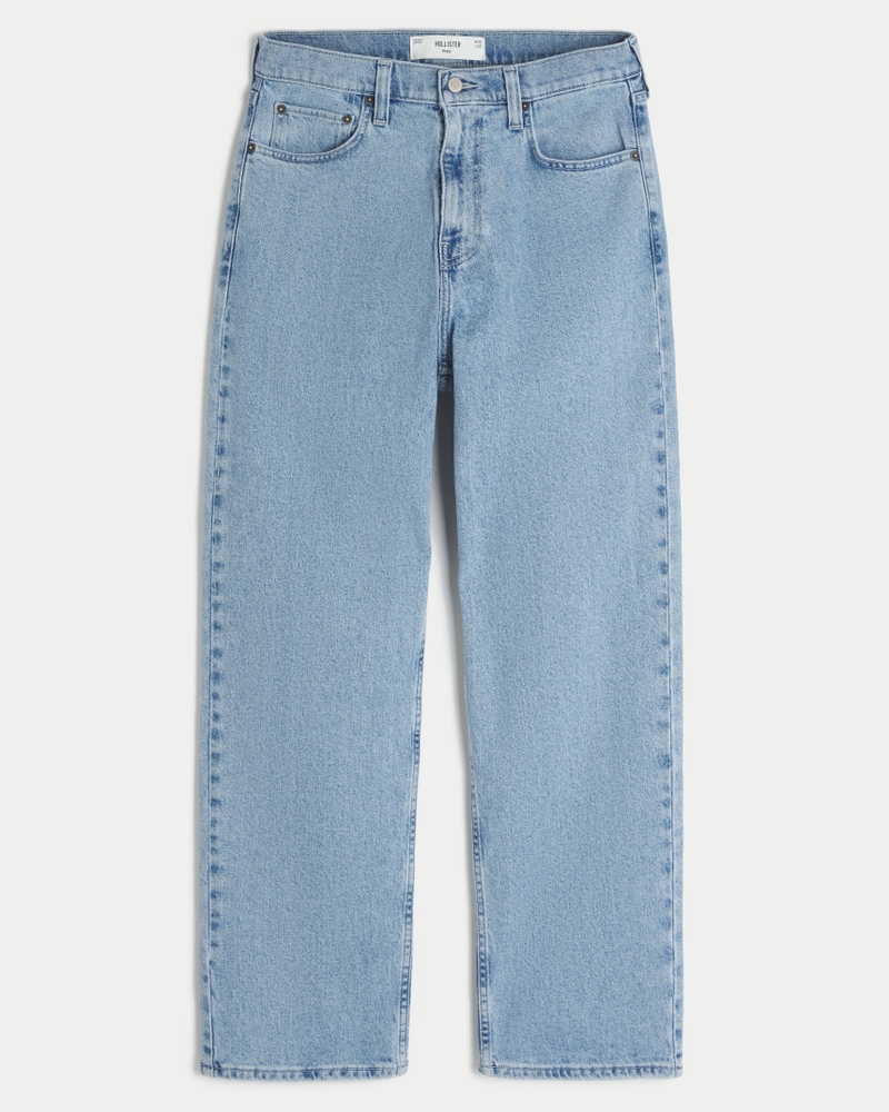 Men's Medium Wash Baggy Jeans Men's Bottoms