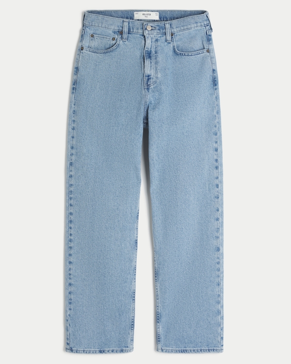 Medium Wash Baggy Jeans, Bright Medium view 1