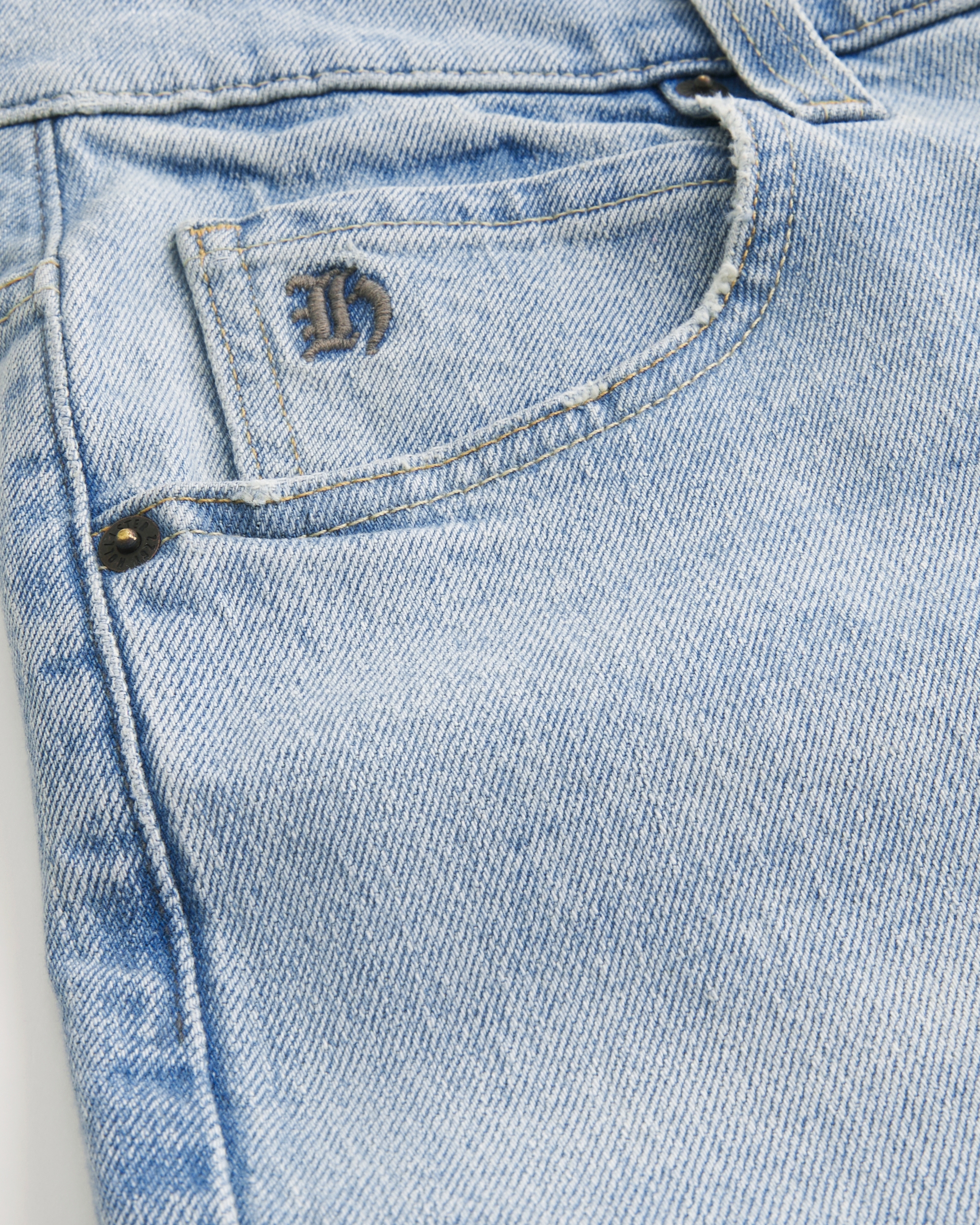 Light Wash Skater Baggy Jeans