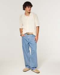 Light Wash Skater Baggy Jeans