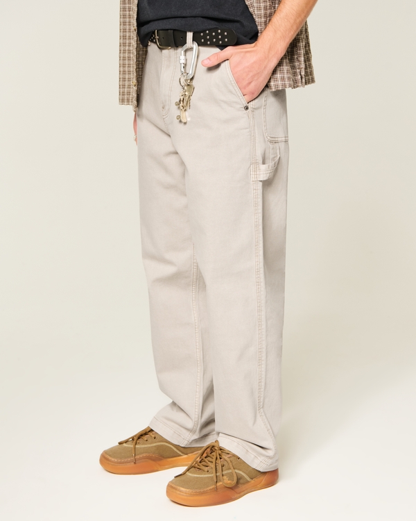 Baggy Painter Jeans, Cream view 2