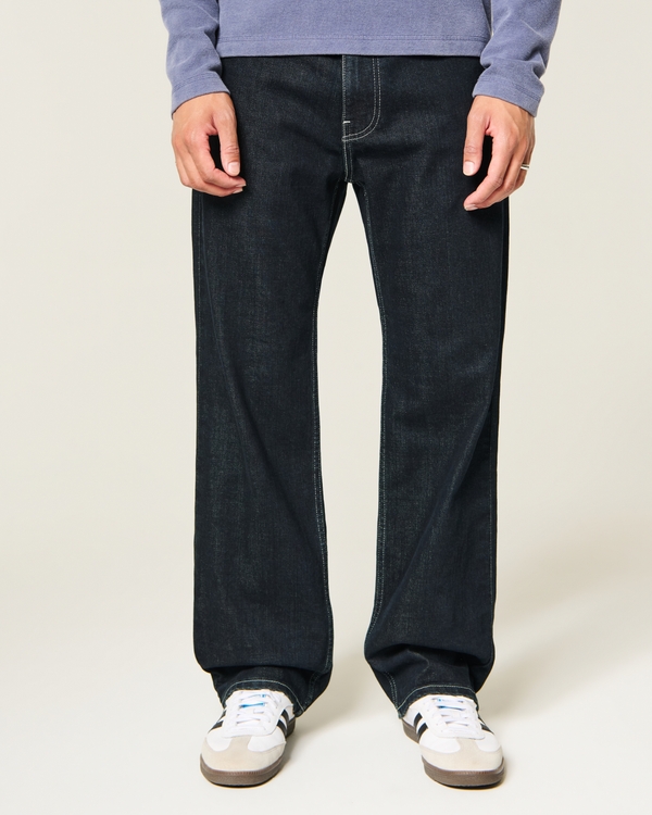 Rinse Wash Relaxed Straight Jeans, Rinse view 2
