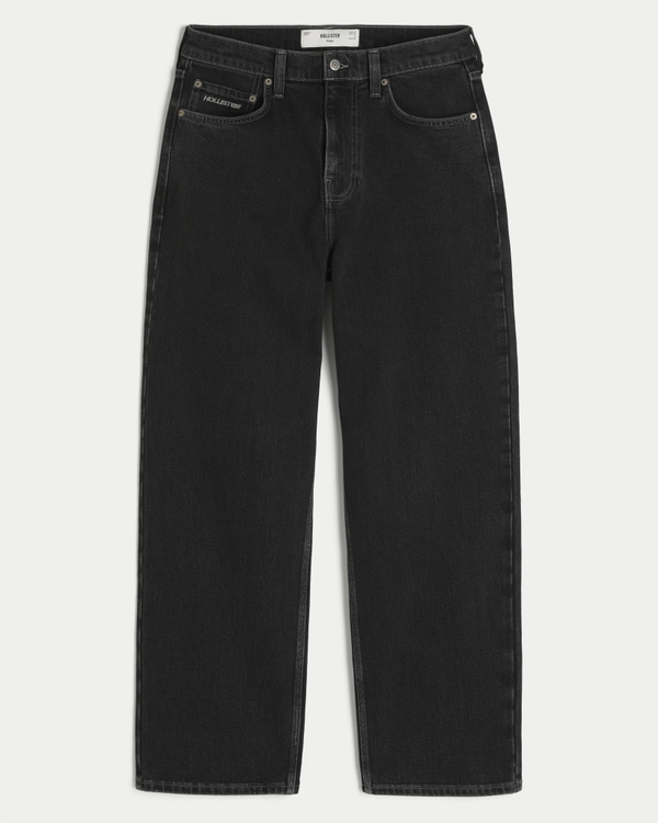 Black Baggy Jeans, Black view 1