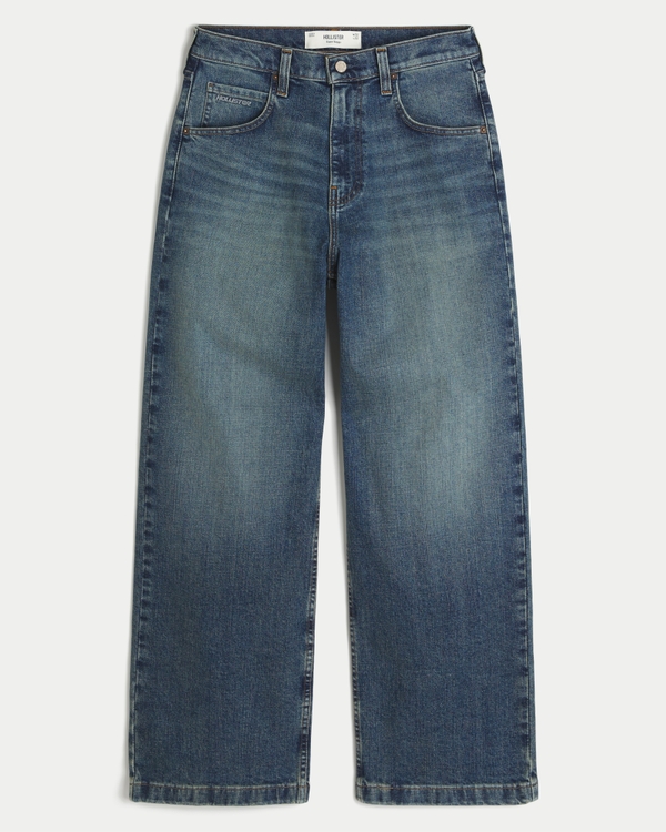 Dark Wash Super Baggy Jeans, Dark view 1