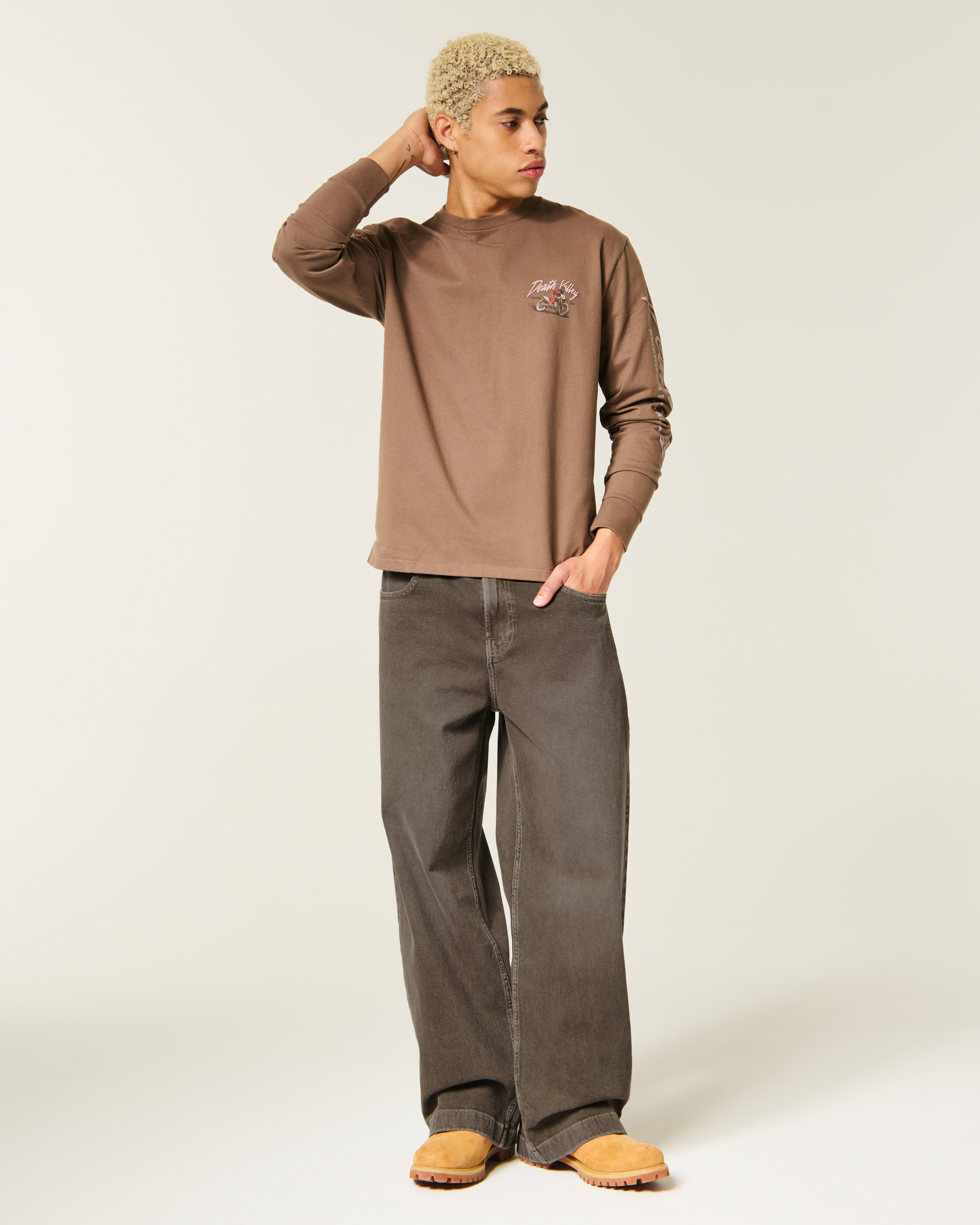 Brown Super Baggy Jeans