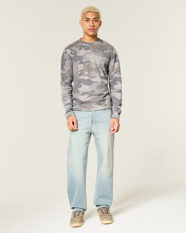 Light Wash Baggy Jeans, Light view 1