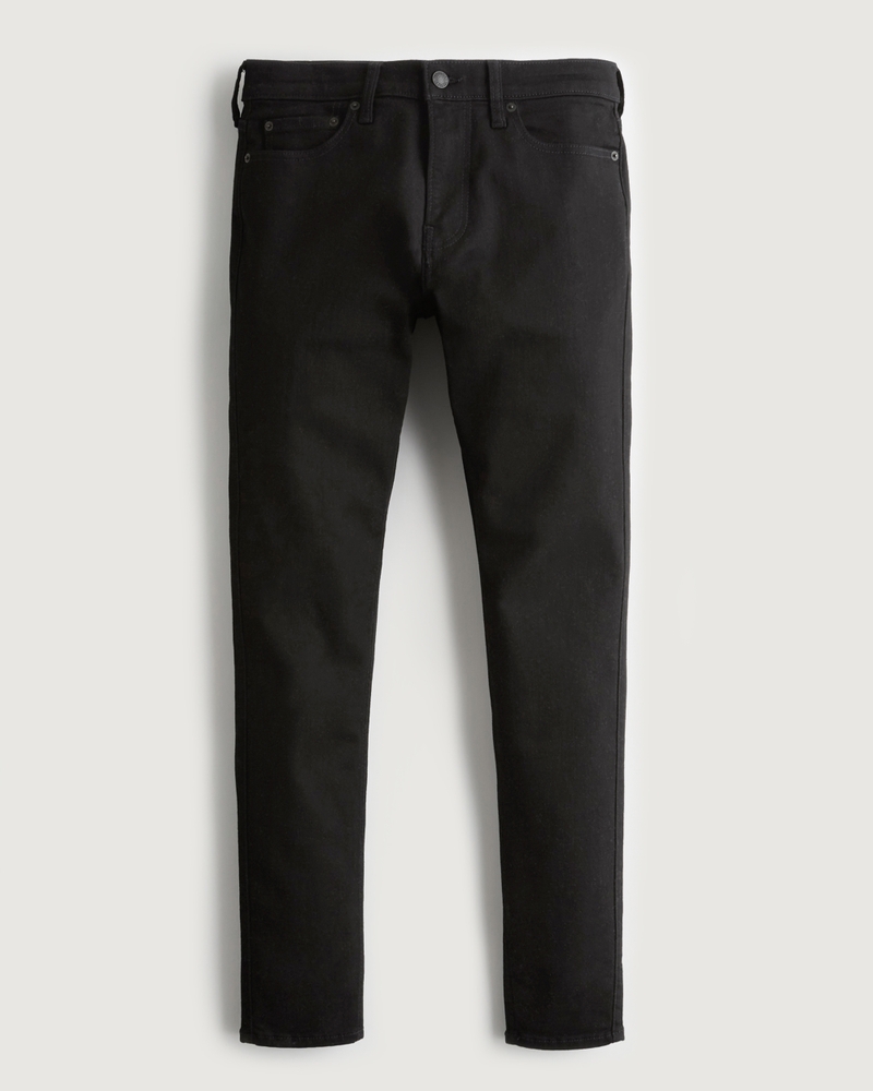 Men's Black No Fade Super Skinny Jeans | Men's Clearance | HollisterCo.com