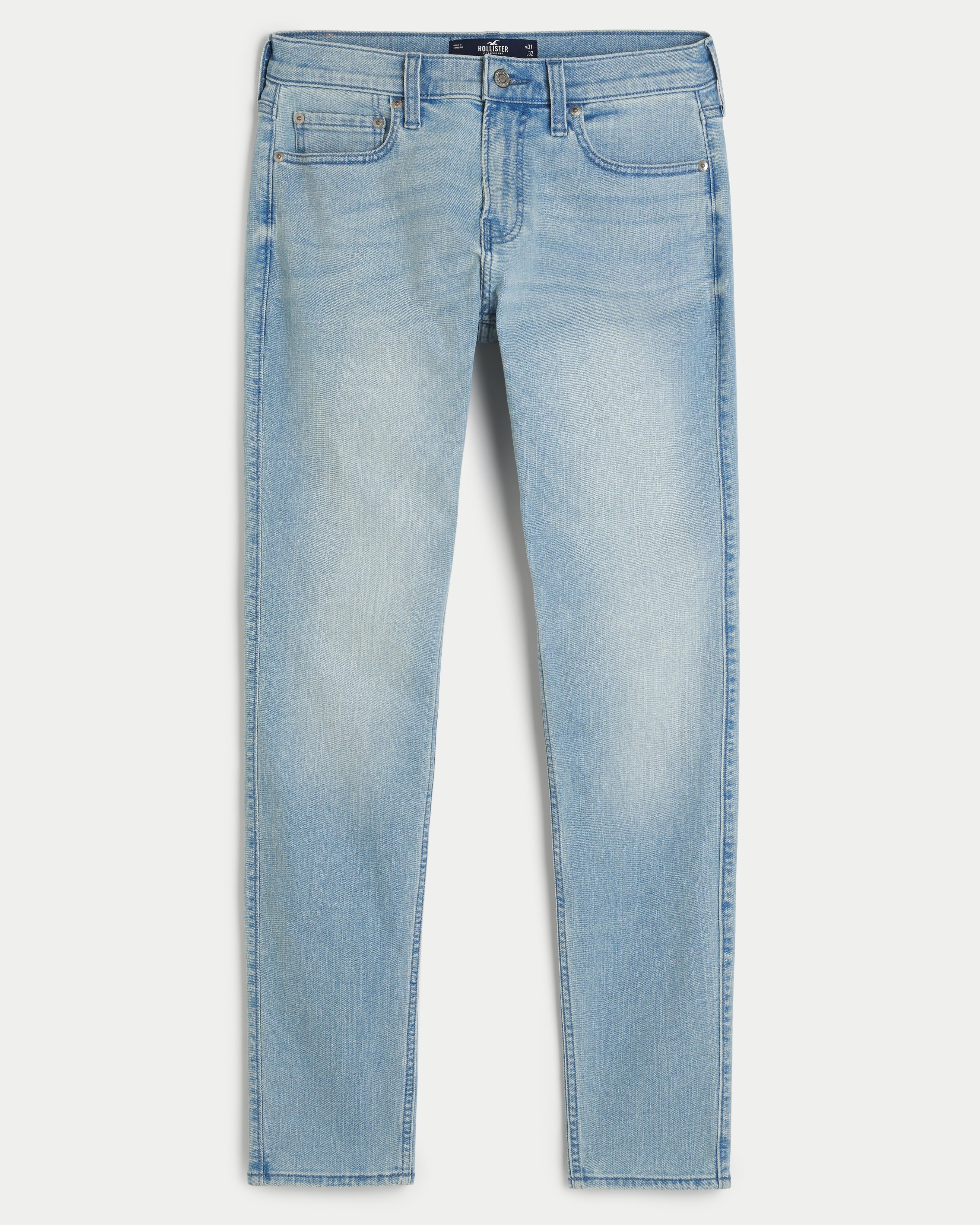 Men s Light Wash Super Skinny Jeans in Light Wash Size 30 X 34 from Hollister