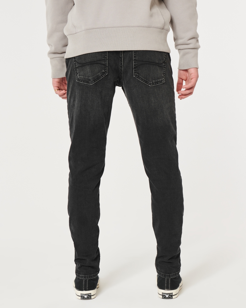 Hollister Extreme Skinny Stretch Jeans In Black for Men