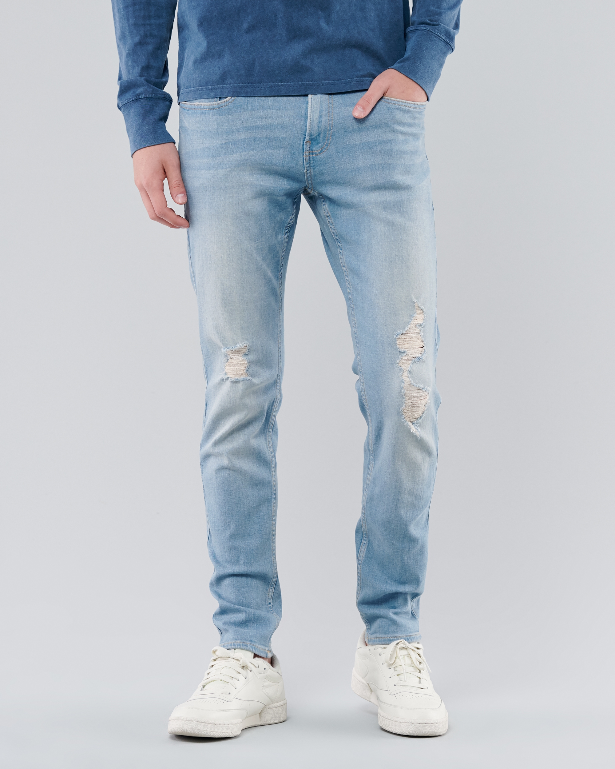 hollister distressed jeans mens