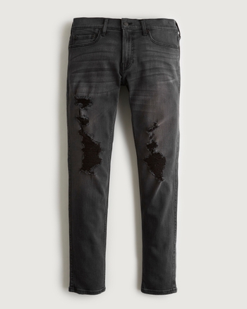 Men's Ripped Black Jeans | Men's |