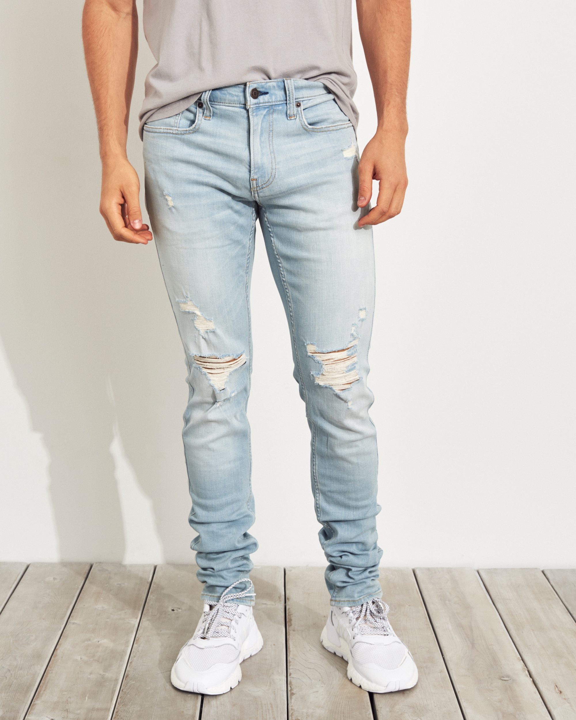 stacked skinny jeans hollister