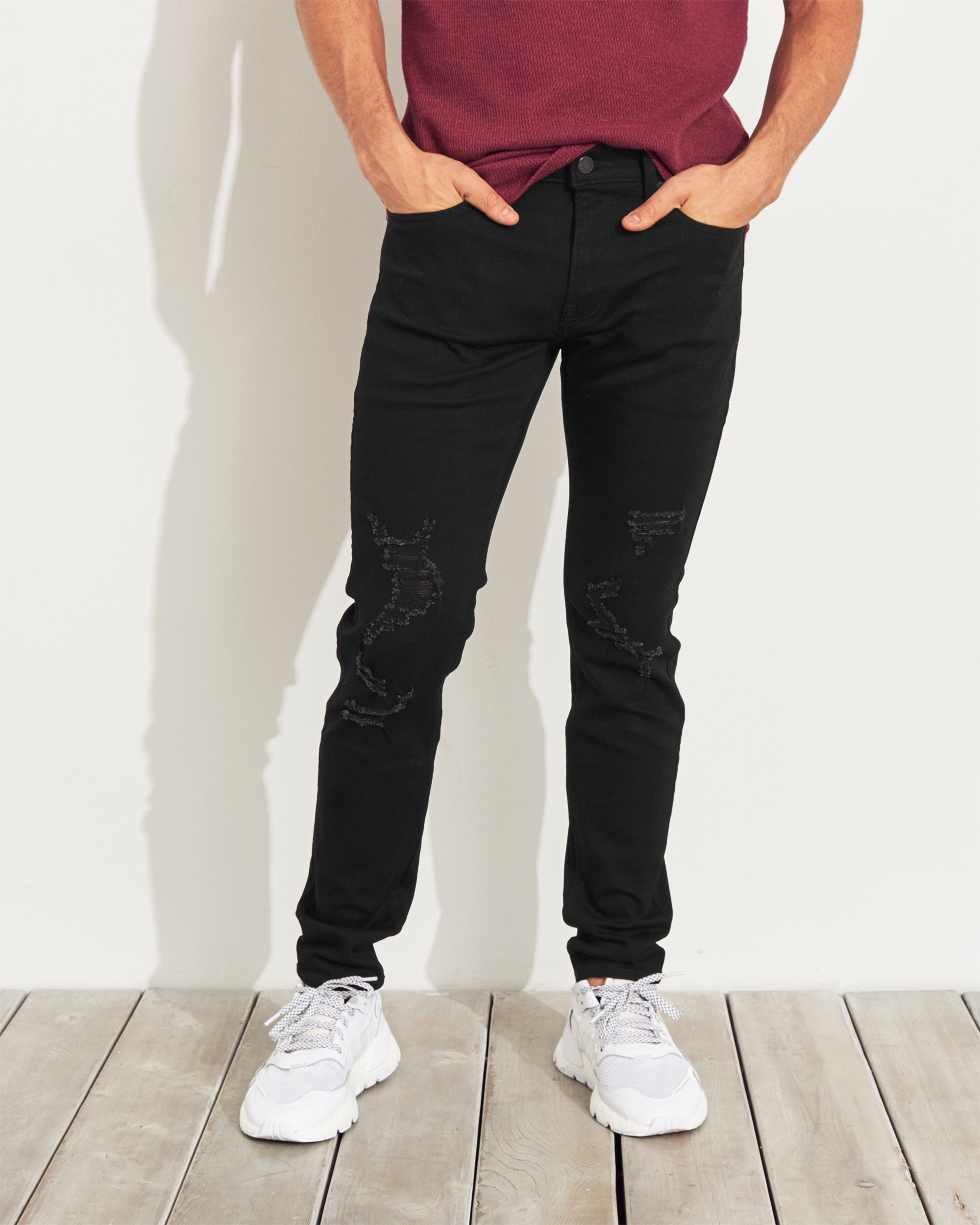 Guys Super Skinny No Fade Jeans | Guys 