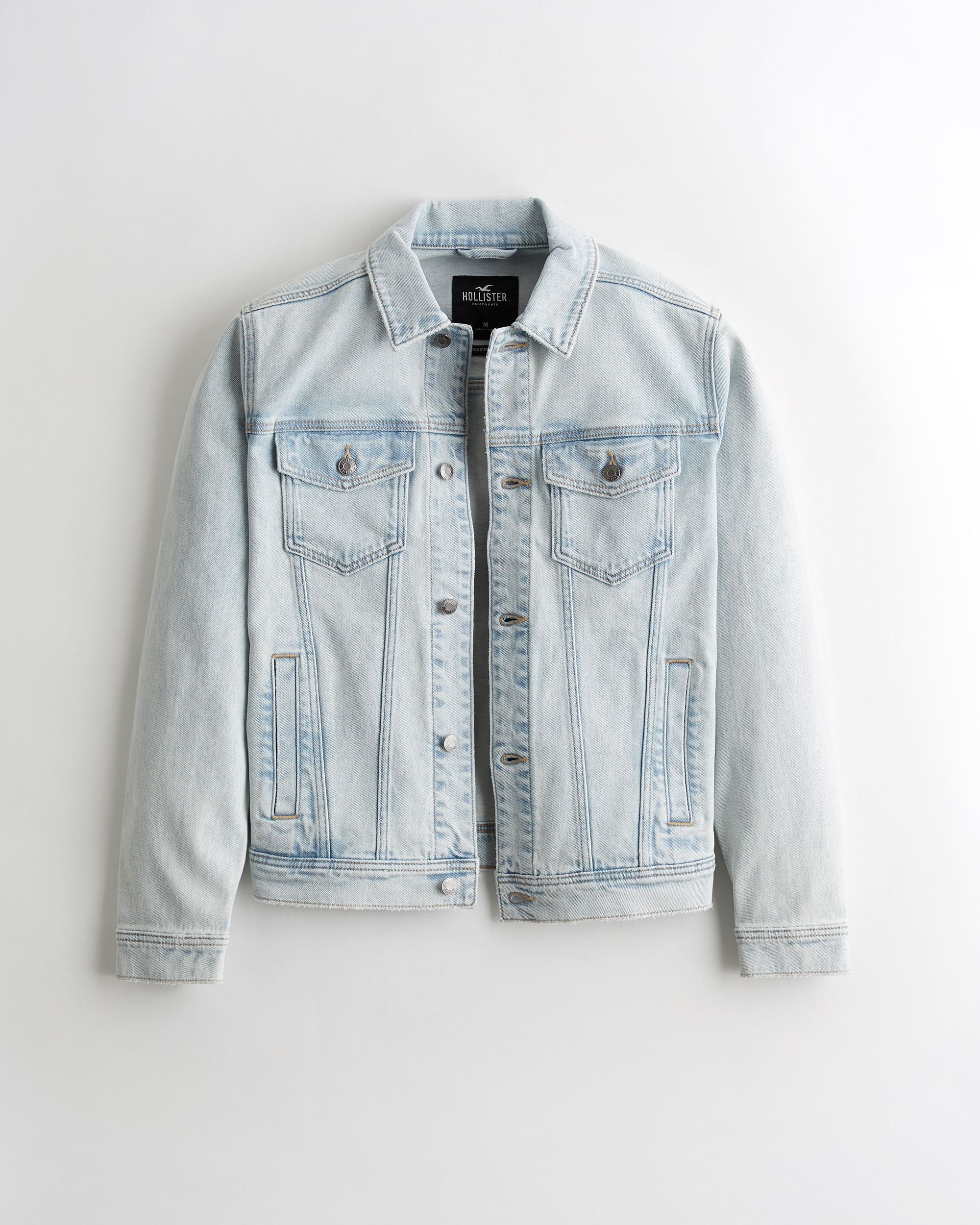 hollister ripped jean jacket