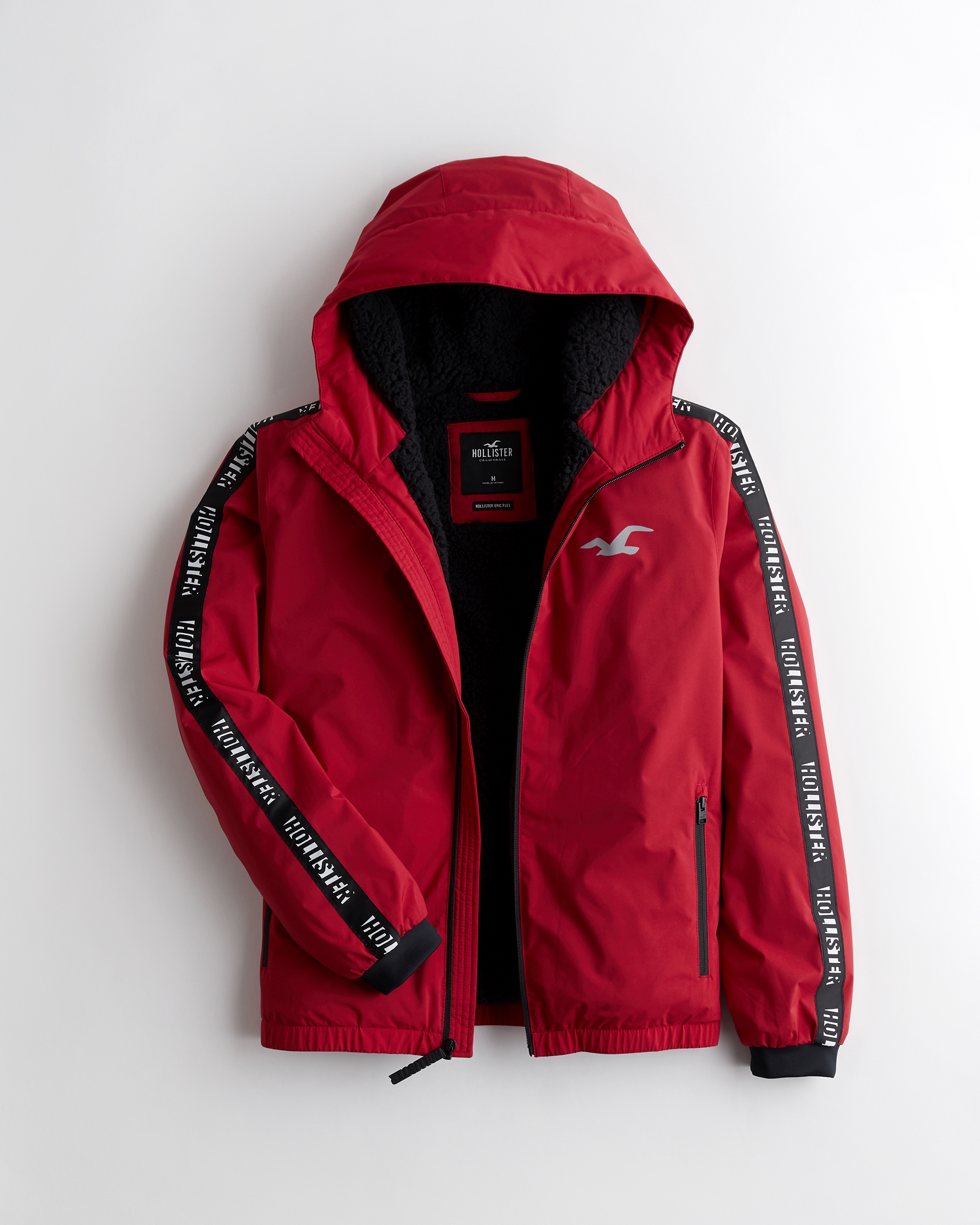 hollister red jacket OFF 62%