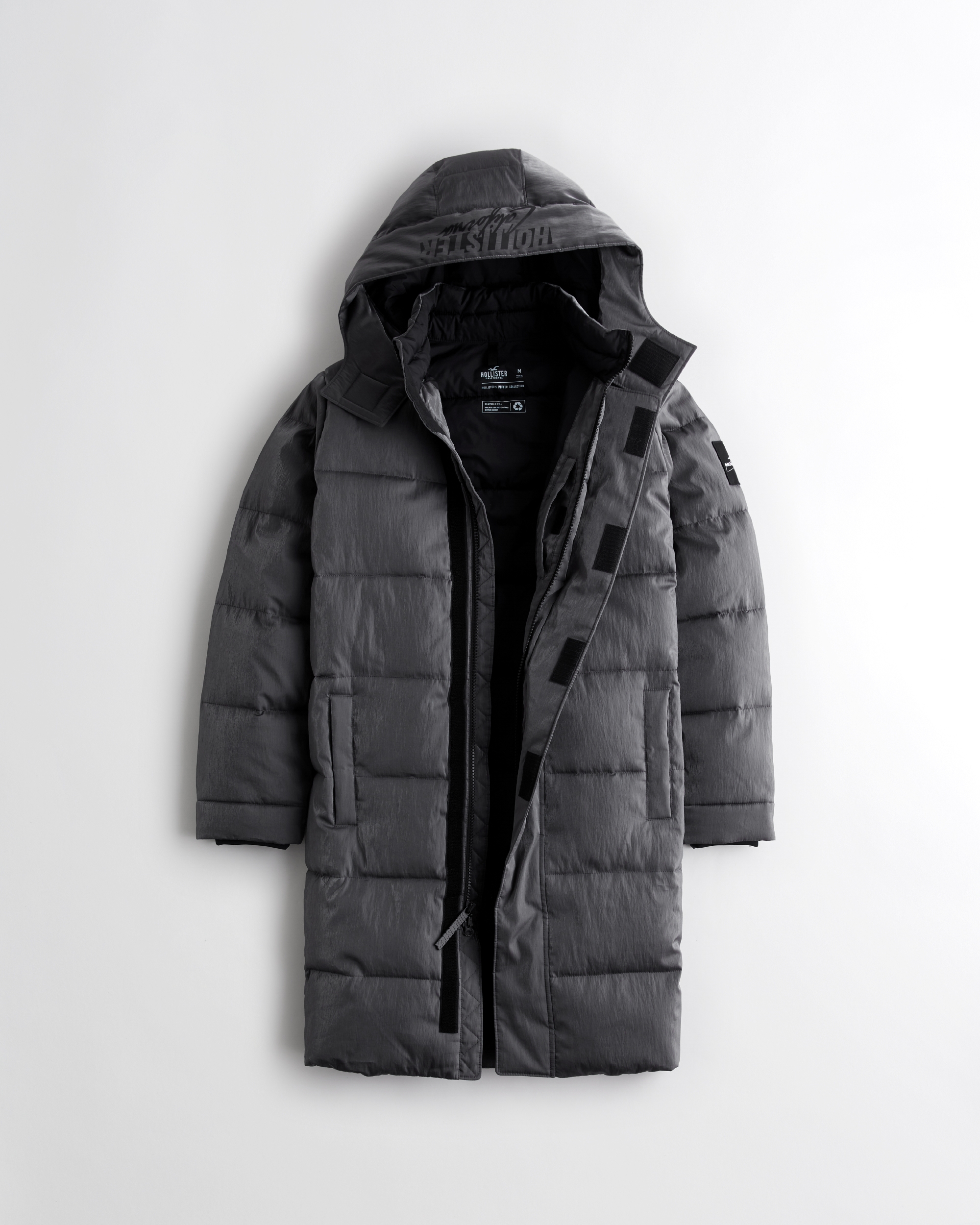 Hollister longline hotsell down puffer parka