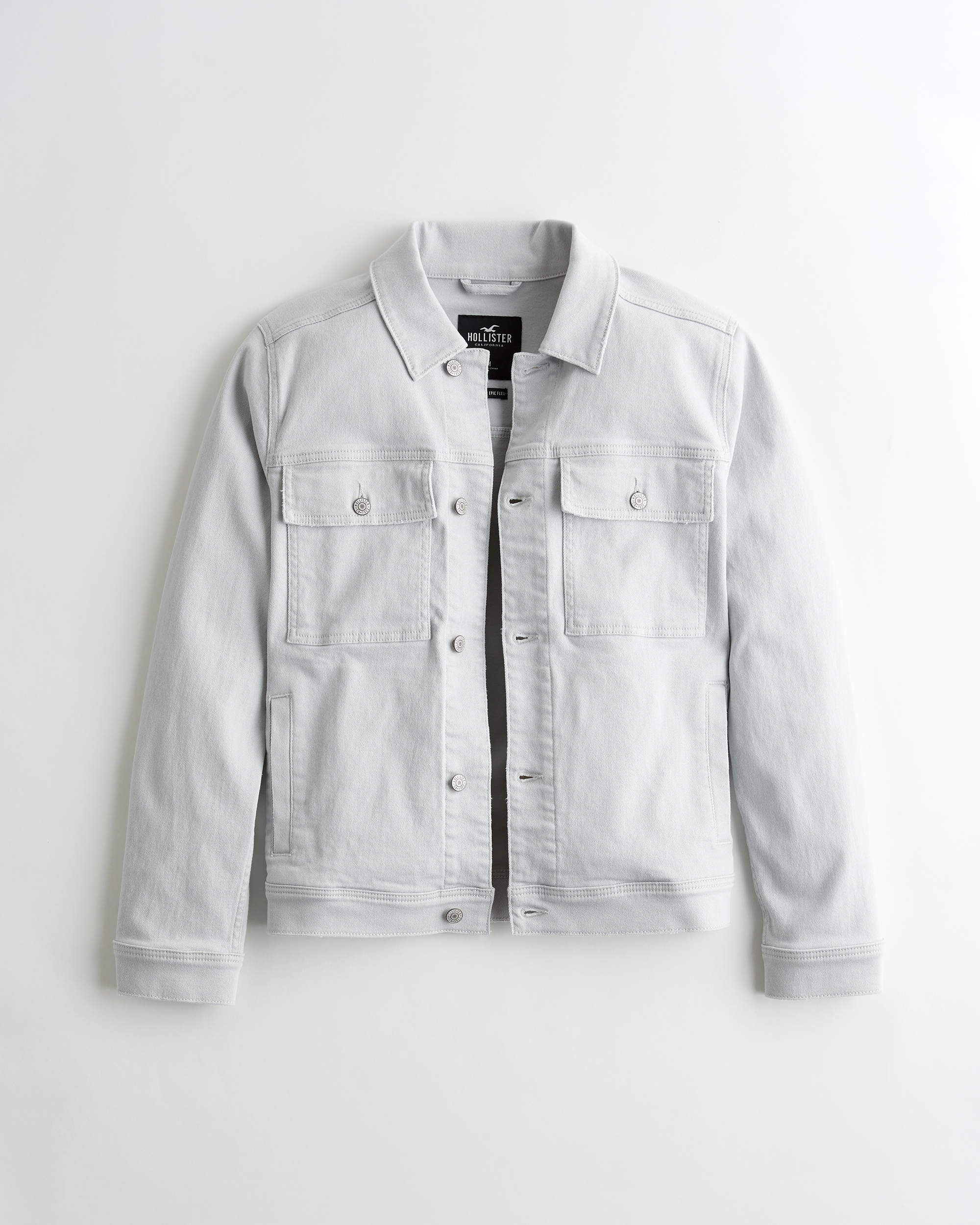 hollister jean jacket mens