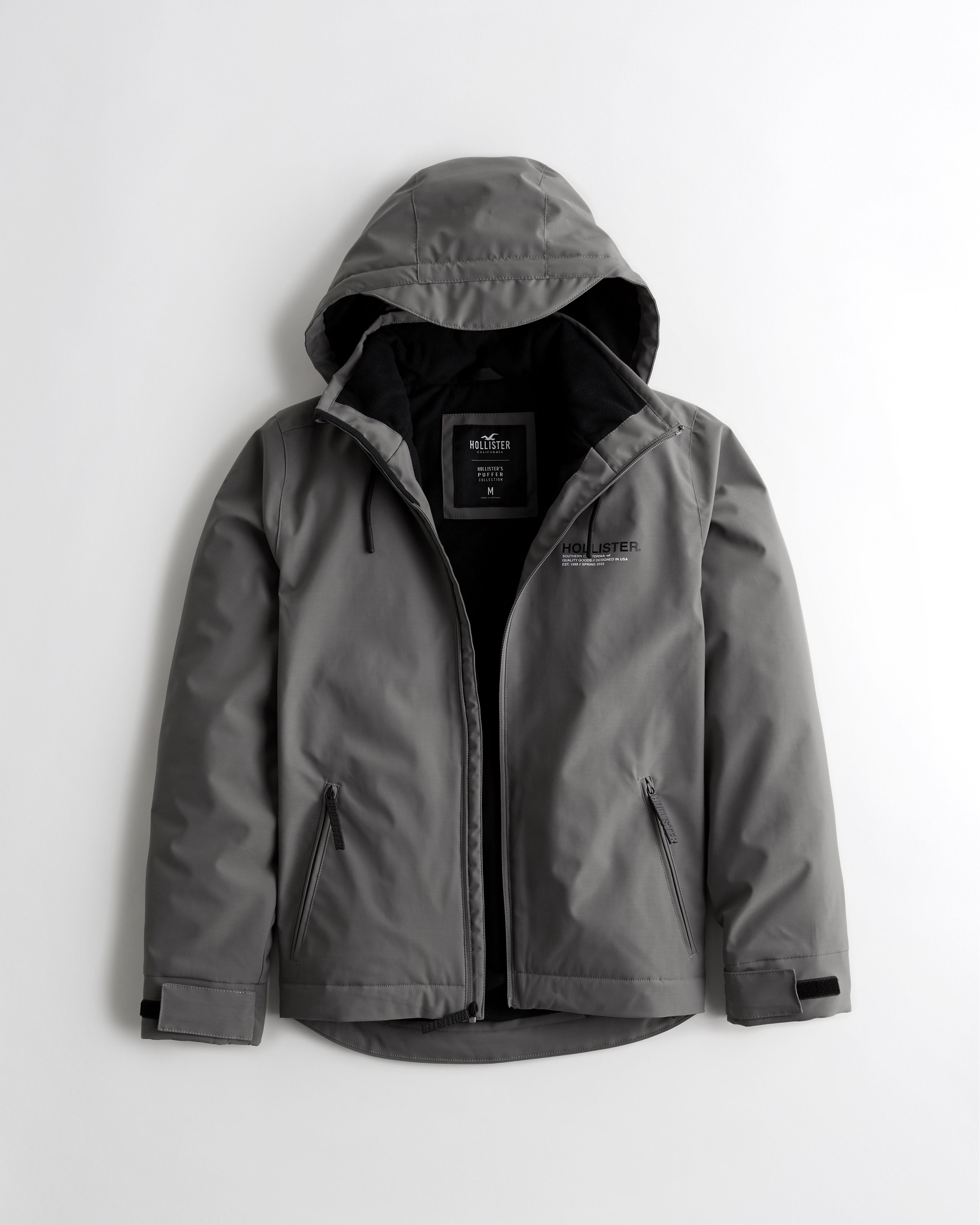 Hollister Co. White Puffer Coats & Jackets for Men