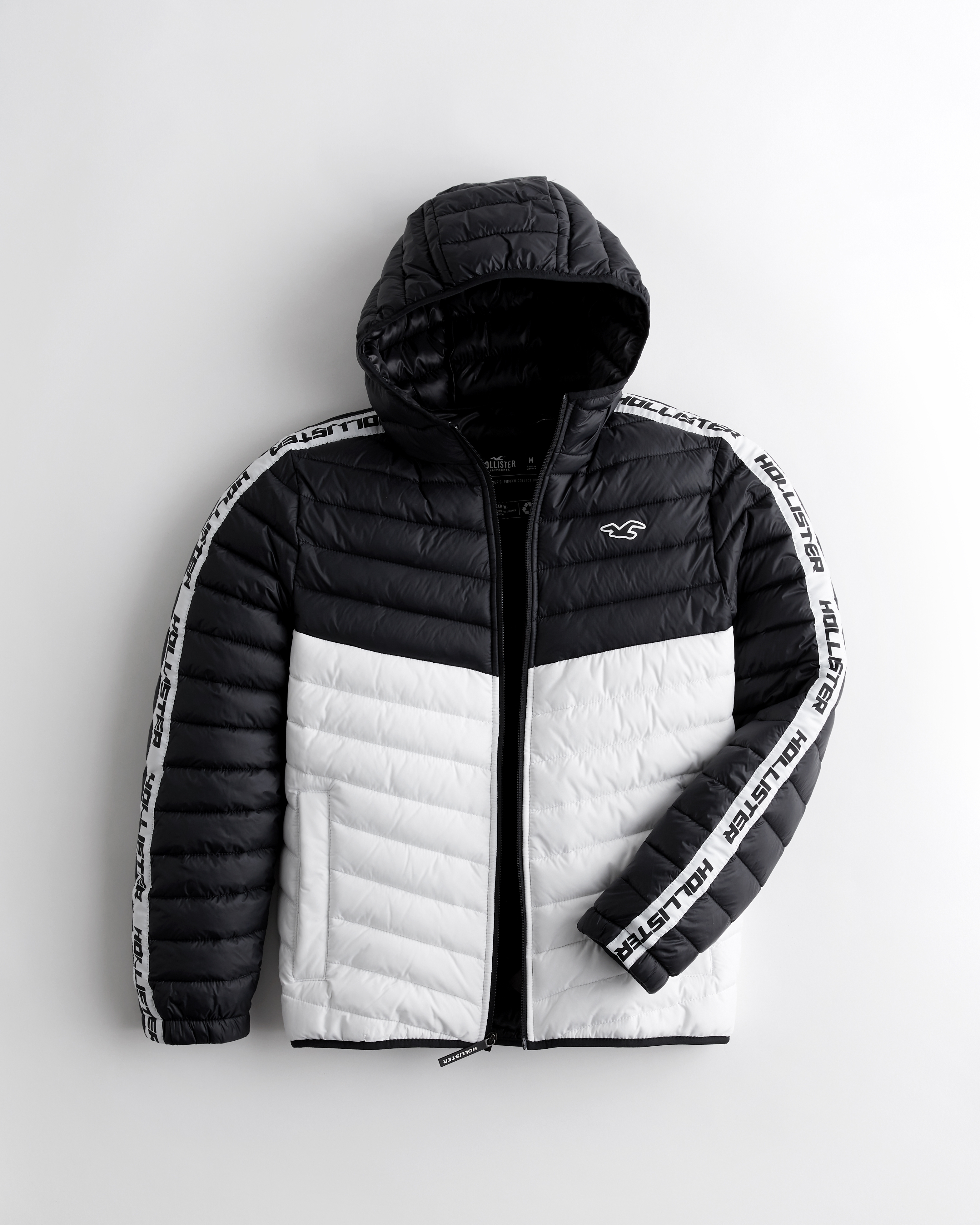 hollister black and white jacket