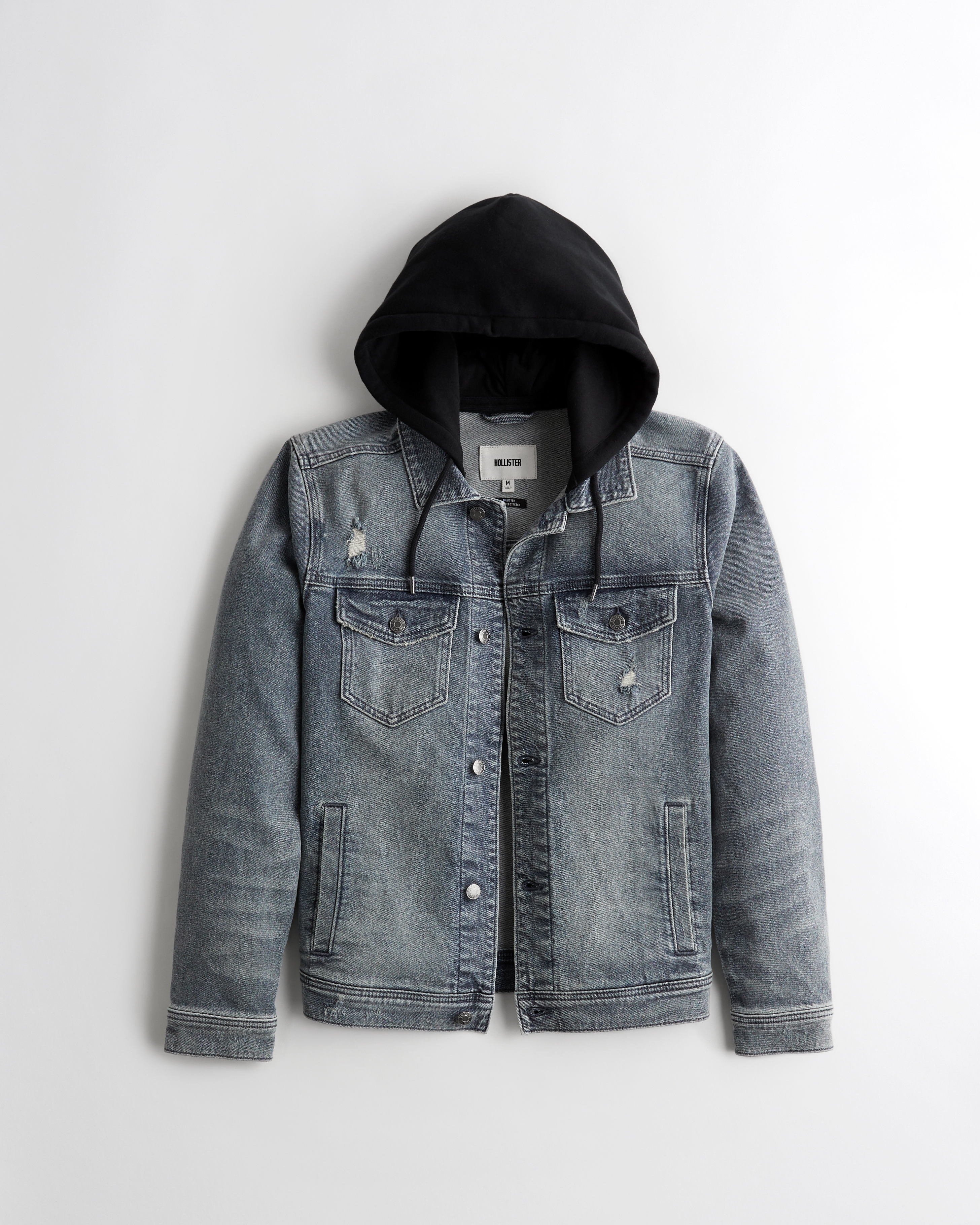 hollister fur jean jacket