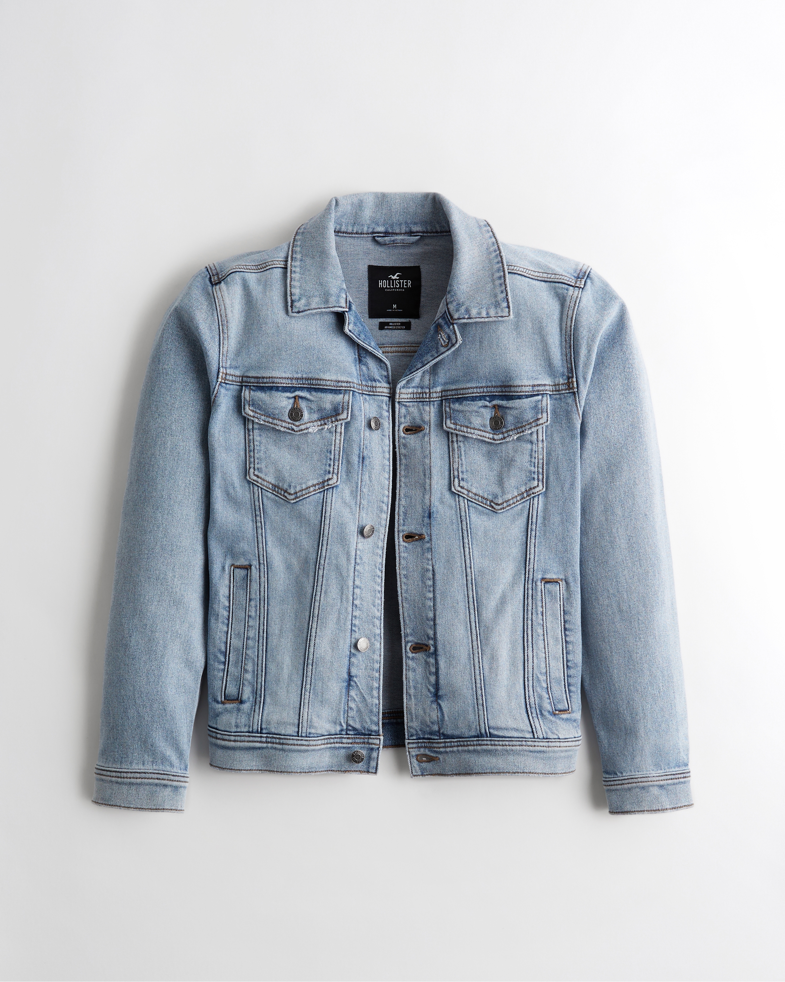 hollister fur jean jacket