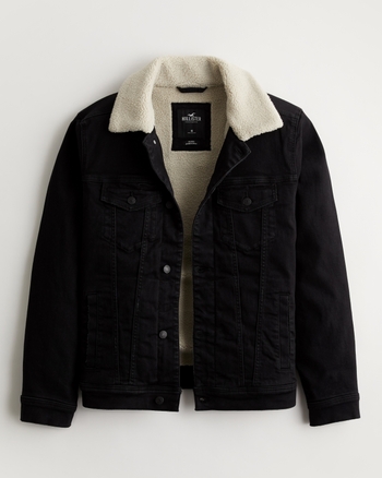 Hollister sherpa top trucker jacket