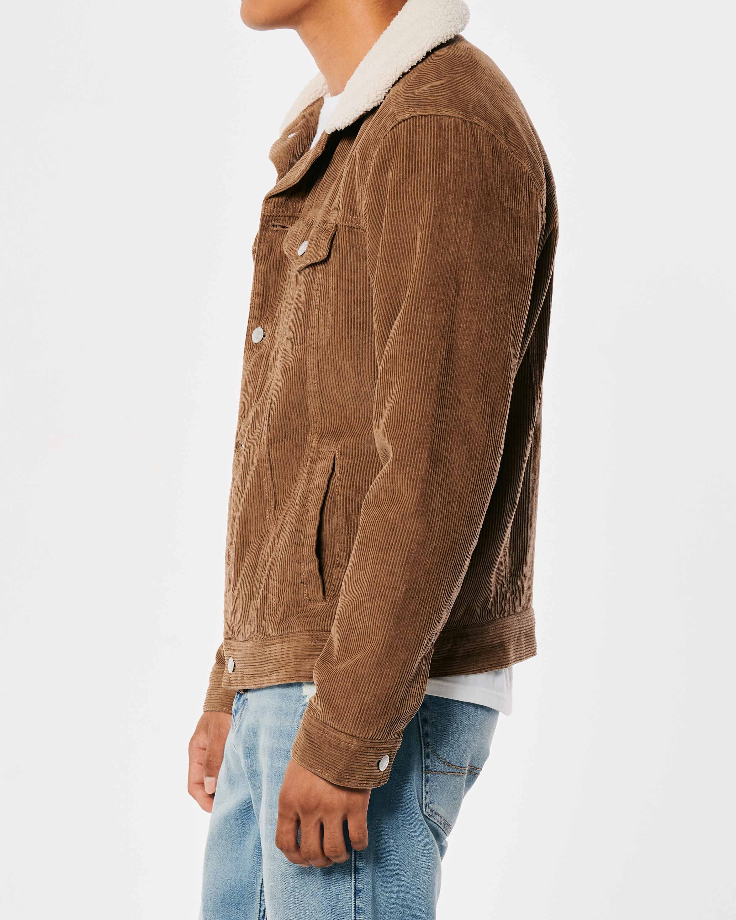 Hollister SherpaLined Denim Trucker Jacket Bramalea City Centre