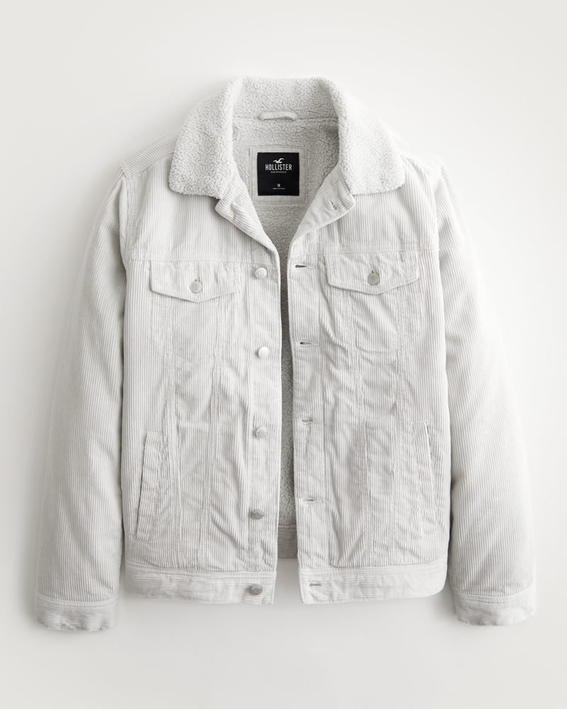 White sherpa trucker outlet jacket