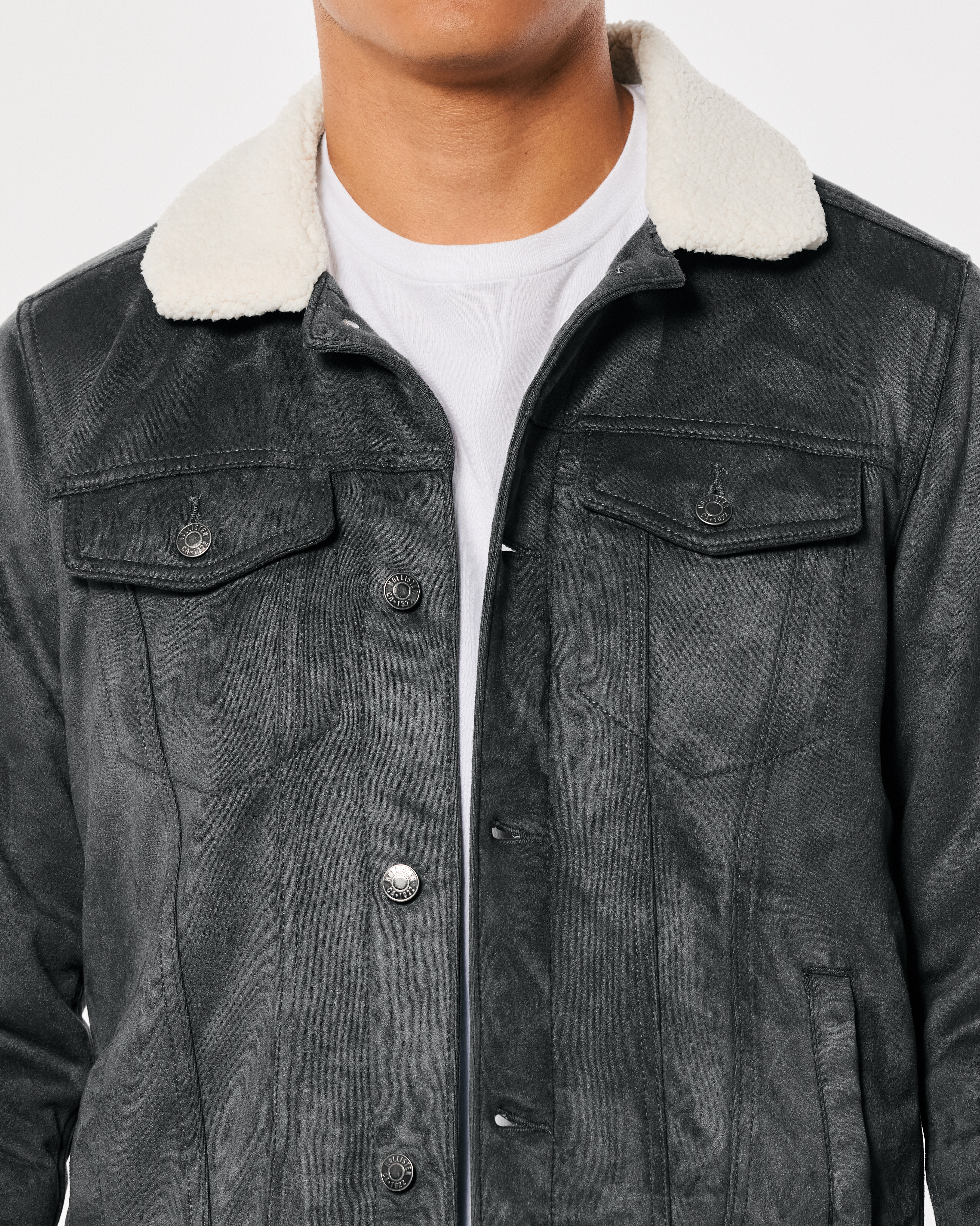 Hollister shop suede jacket