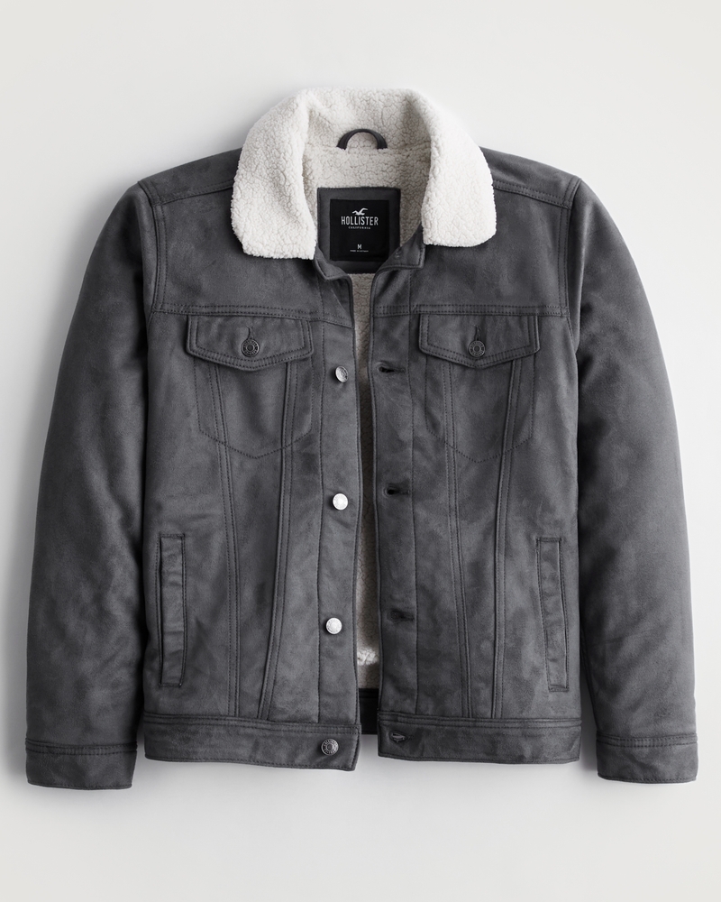 Hollister sherpa shop lined denim jacket