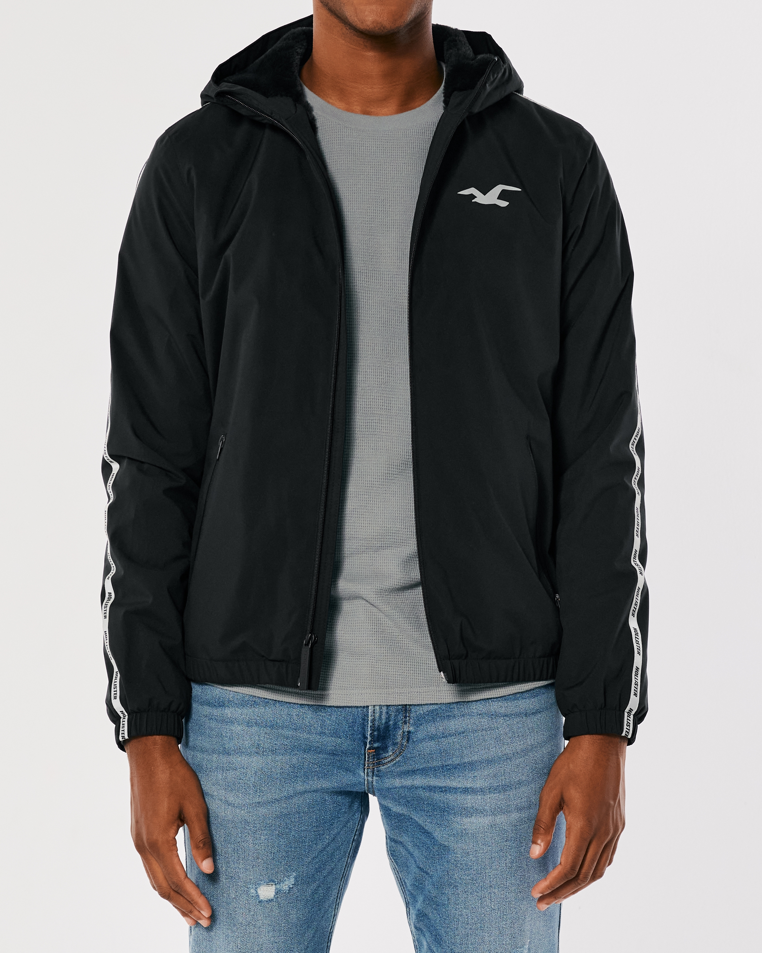 Hollister Reflective Sherpa-Lined Sport Hoodie | Bramalea City Centre