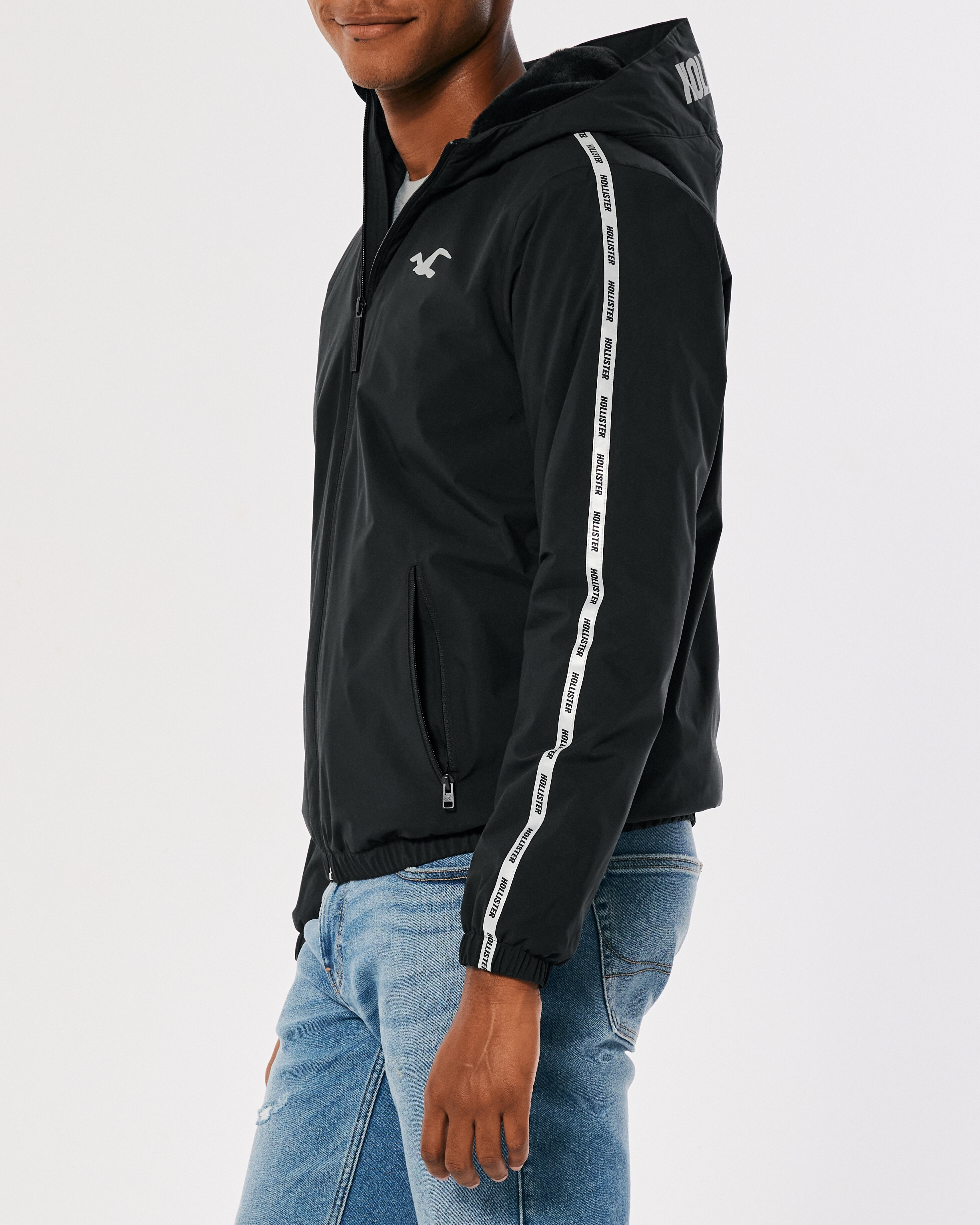 Hollister Reflective Sherpa-Lined Sport Hoodie | Bramalea City Centre