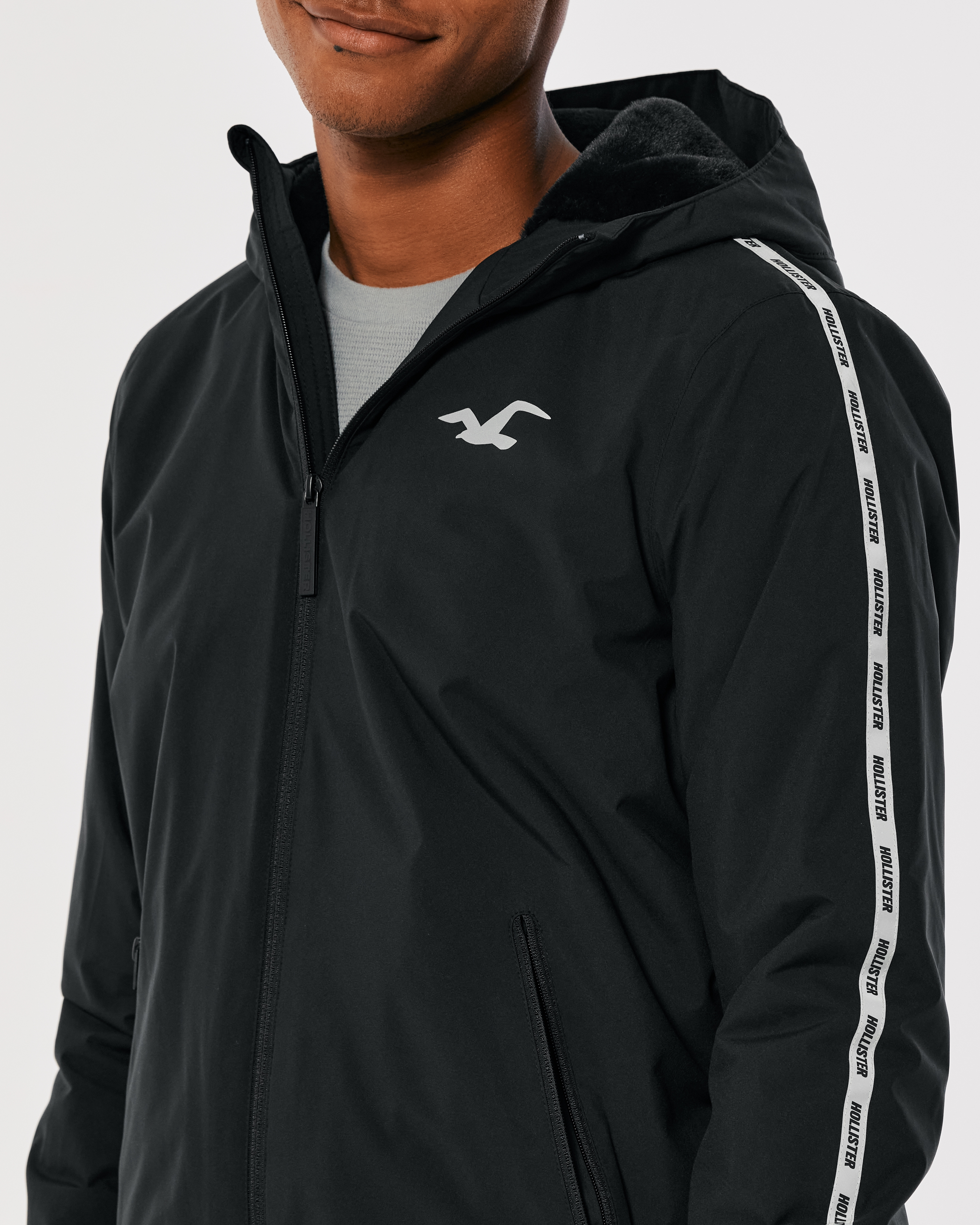Hollister Reflective Sherpa-Lined Sport Hoodie | Bramalea City Centre