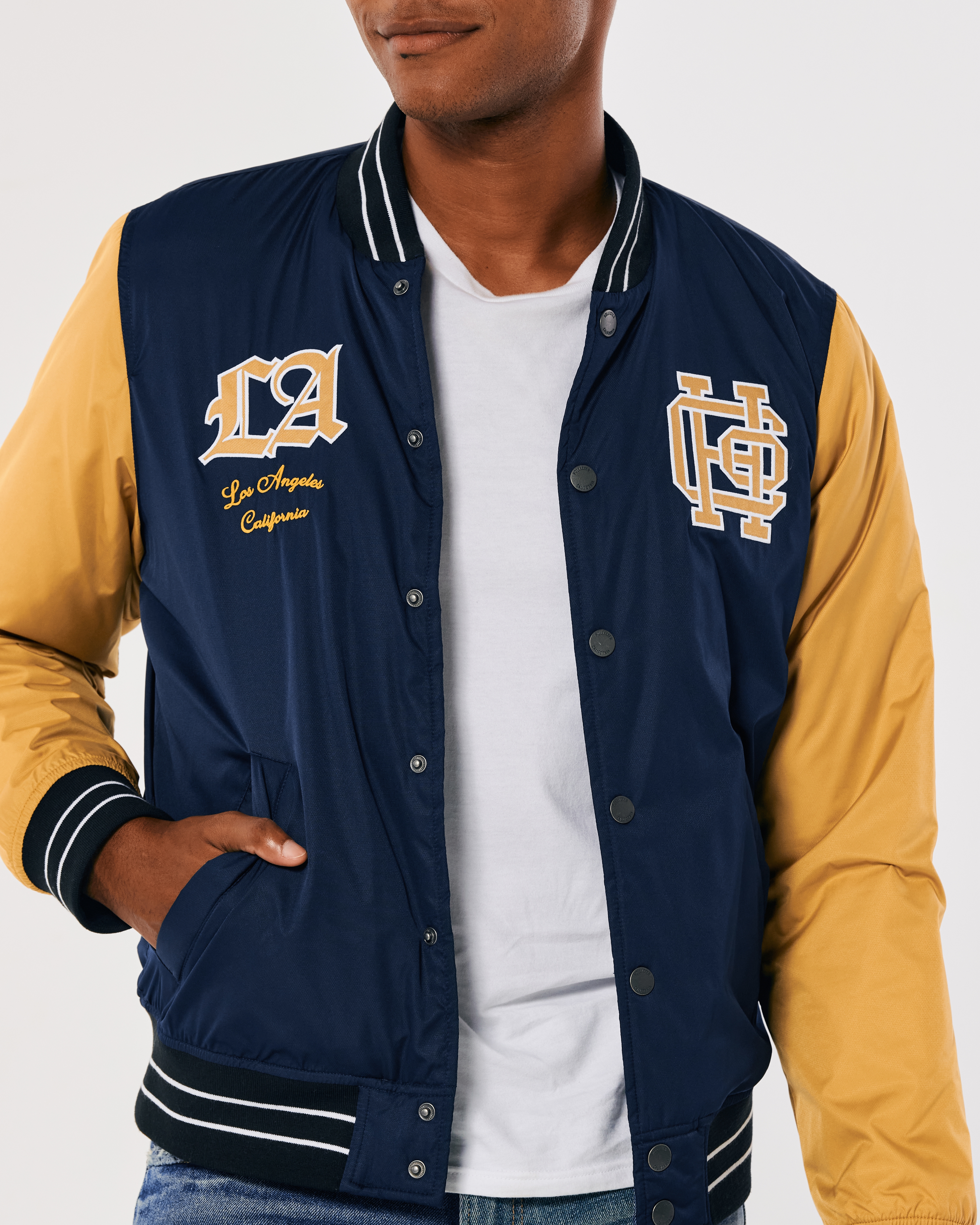 Hollister on sale varsity jacket