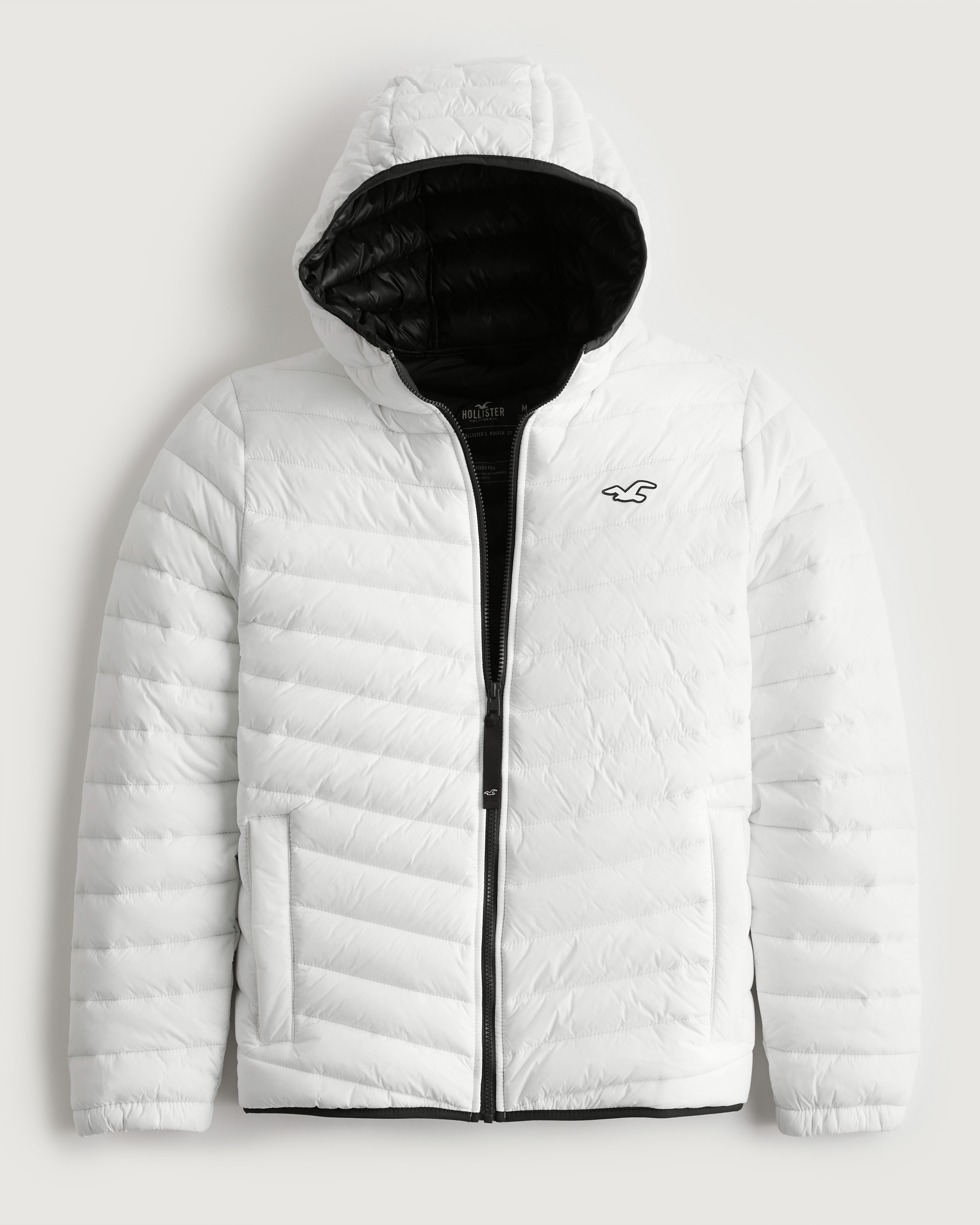 Hollister Puffer Jacket White - $31 (69% Off Retail) - From Maria