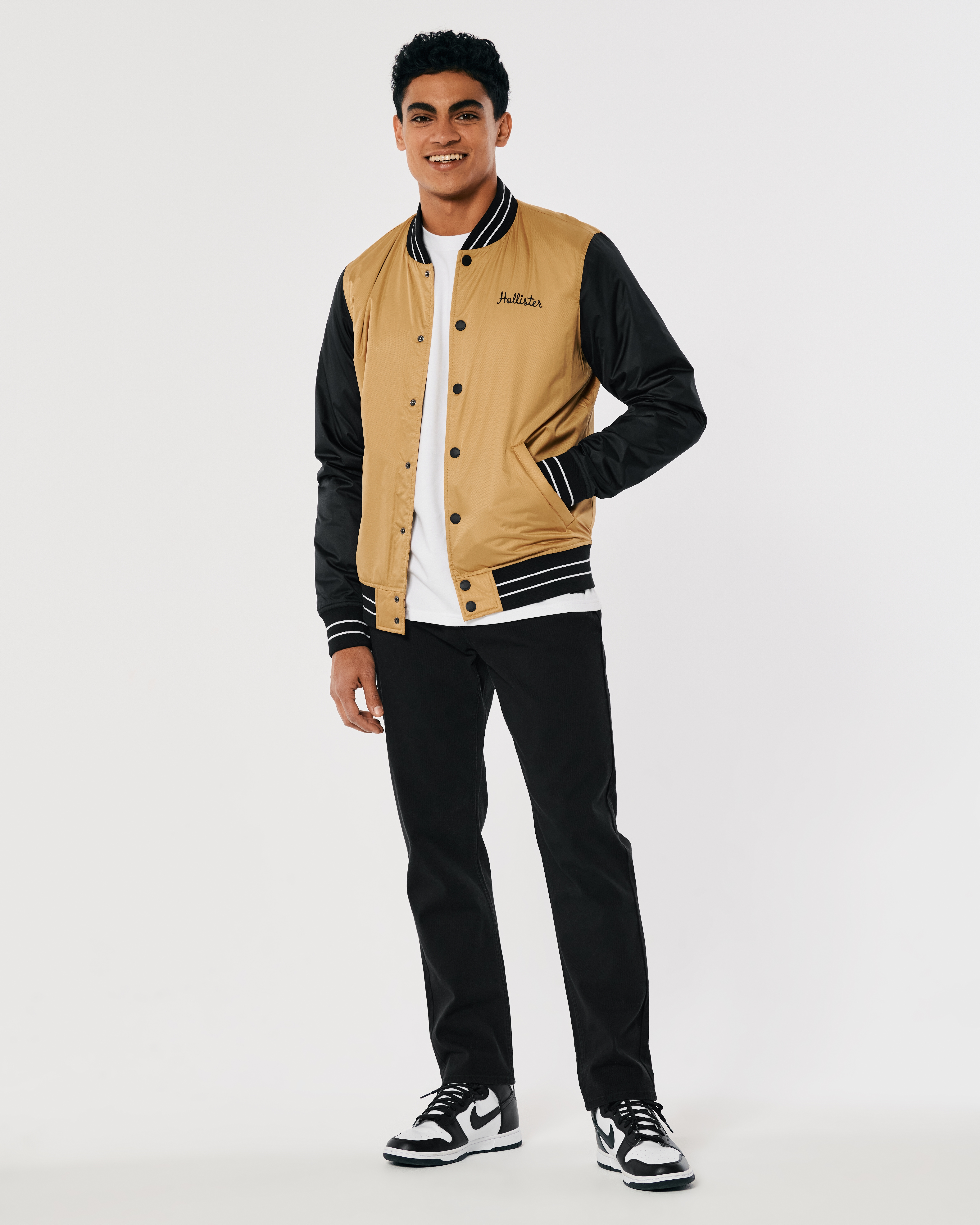 Men's Varsity Bomber Jacket | Men's Clearance | HollisterCo.com