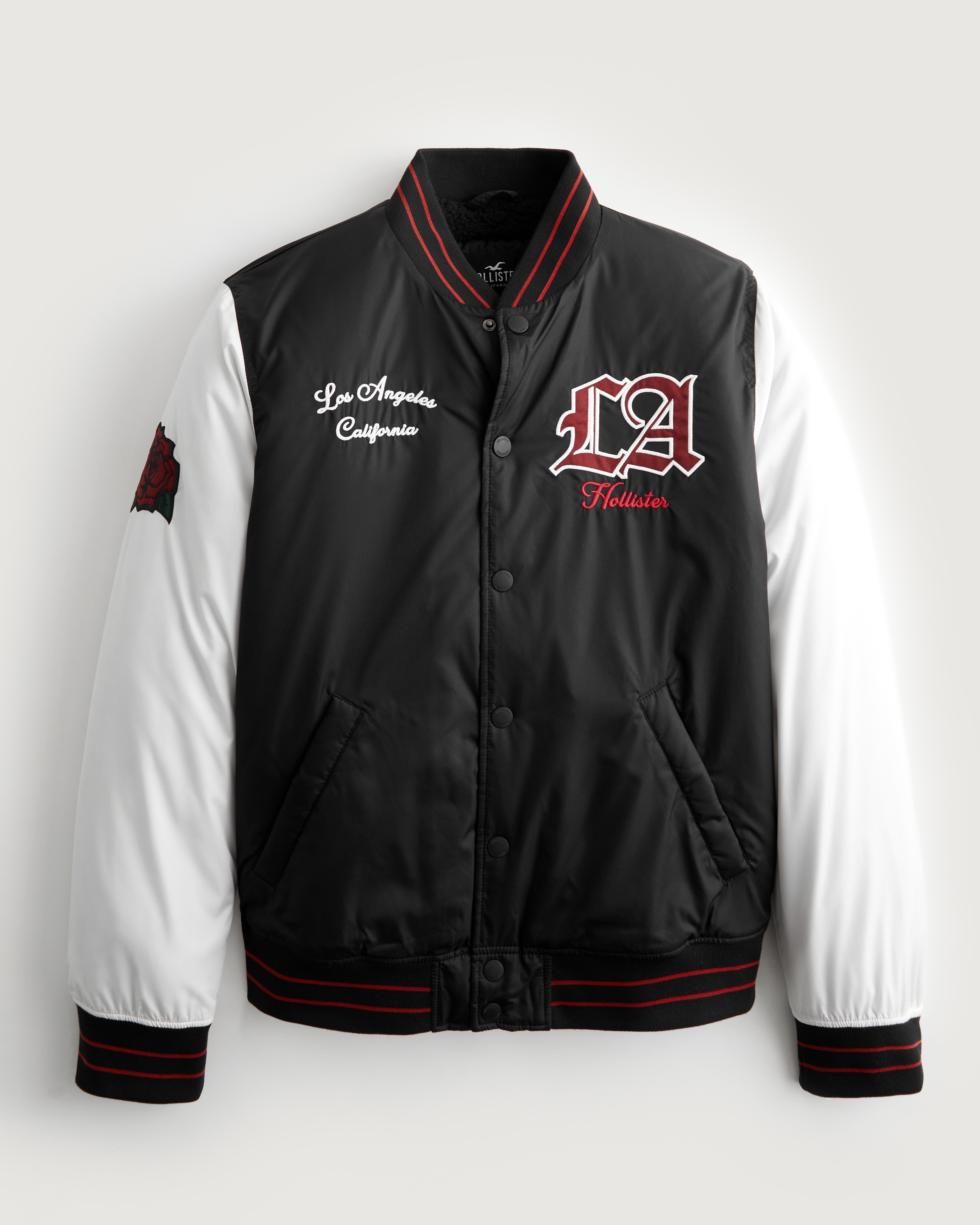 Hollister varsity shop bomber jacket