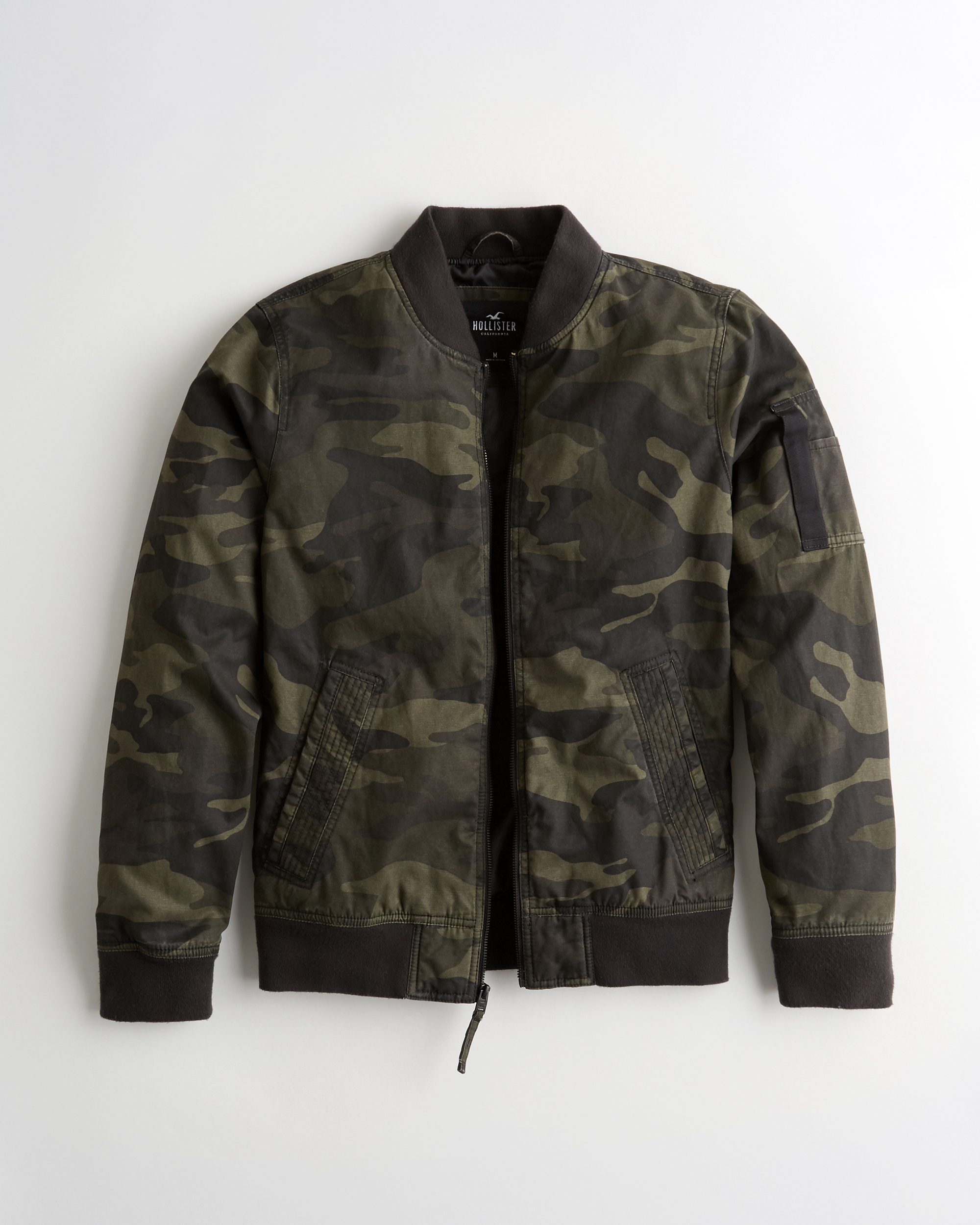 hollister camo coat