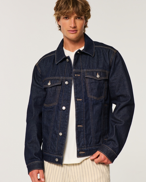 Denim Trucker Jacket, Dark view 1