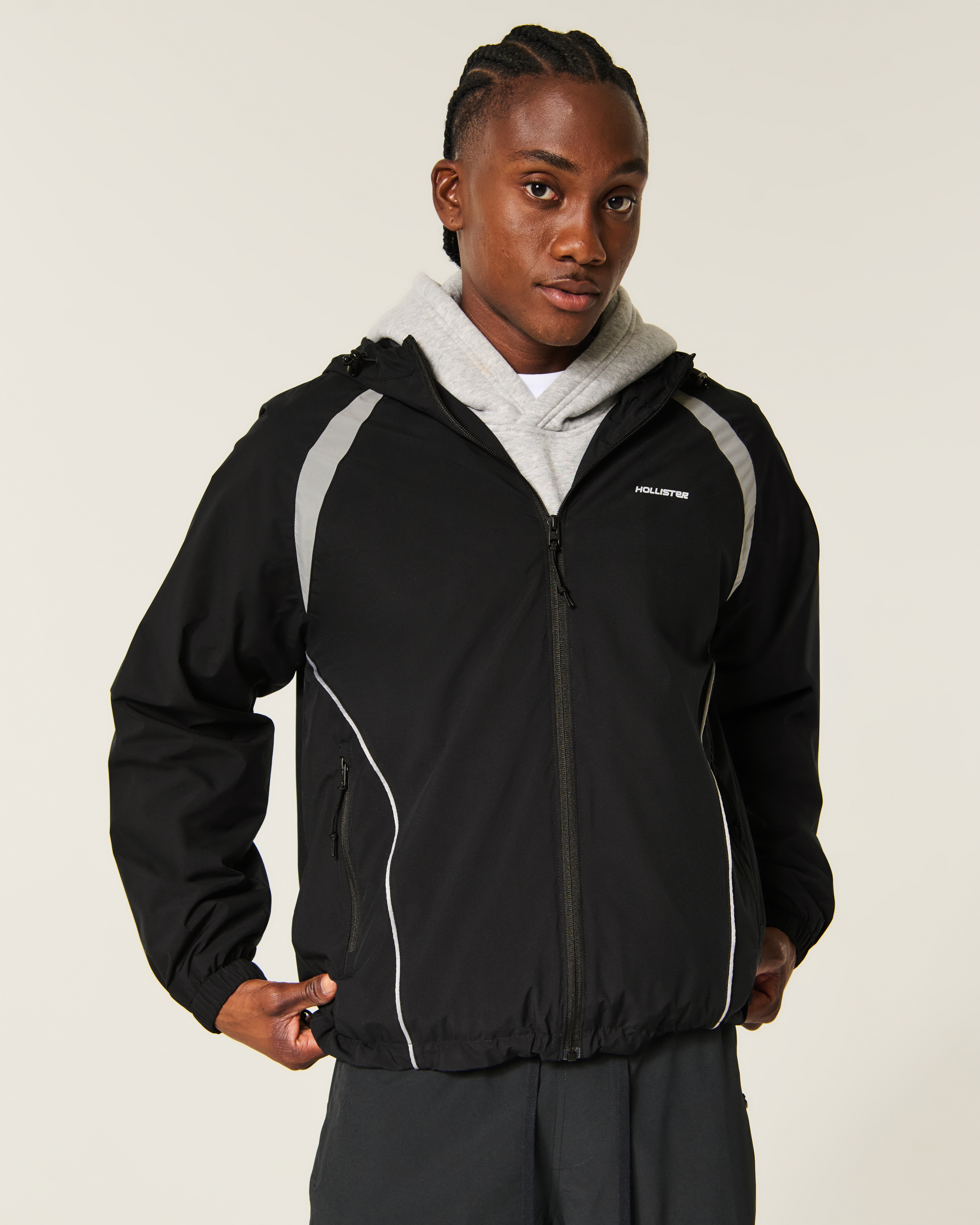Hooded Windbreaker Jacket