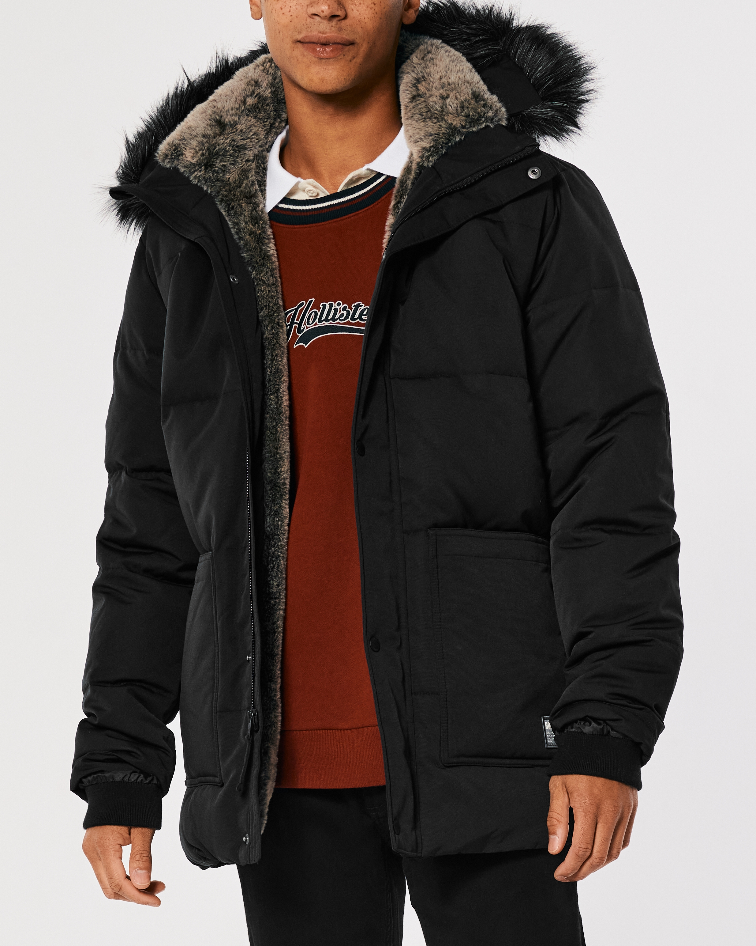 Hollister Faux Fur-Lined Workwear Parka | Bramalea City Centre