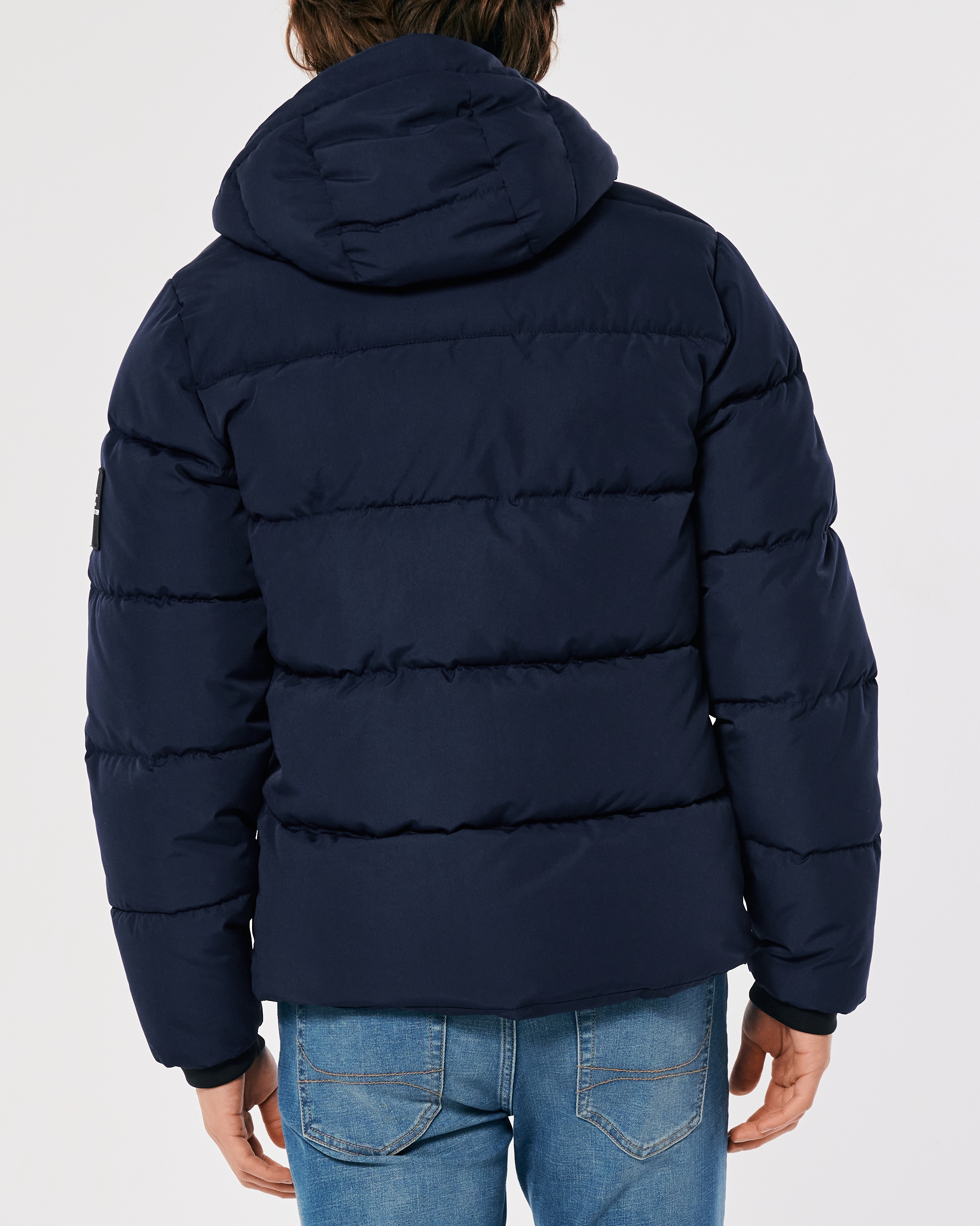 Faux Fur-Lined Hooded Puffer Jacket