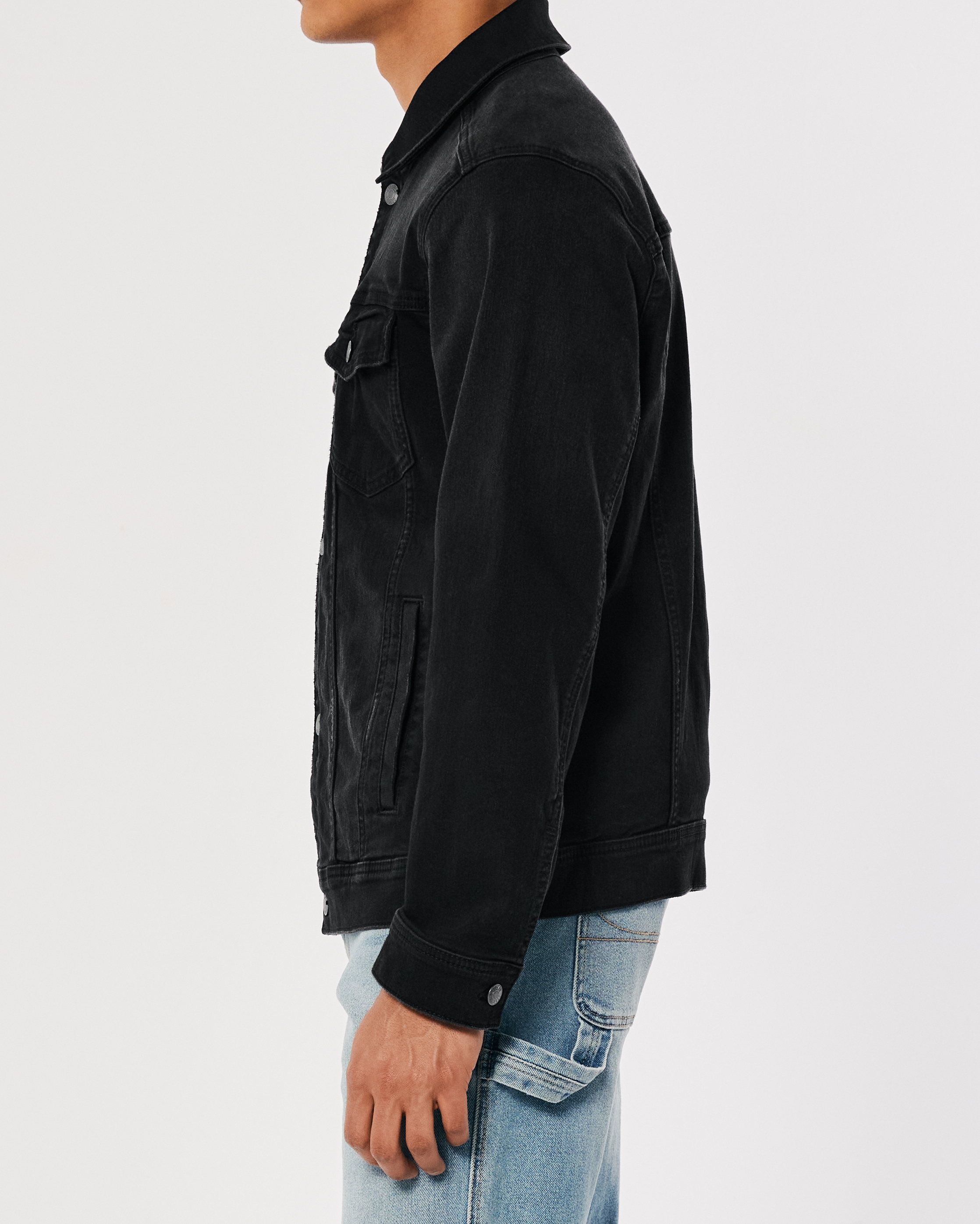 Hollister denim trucker clearance jacket