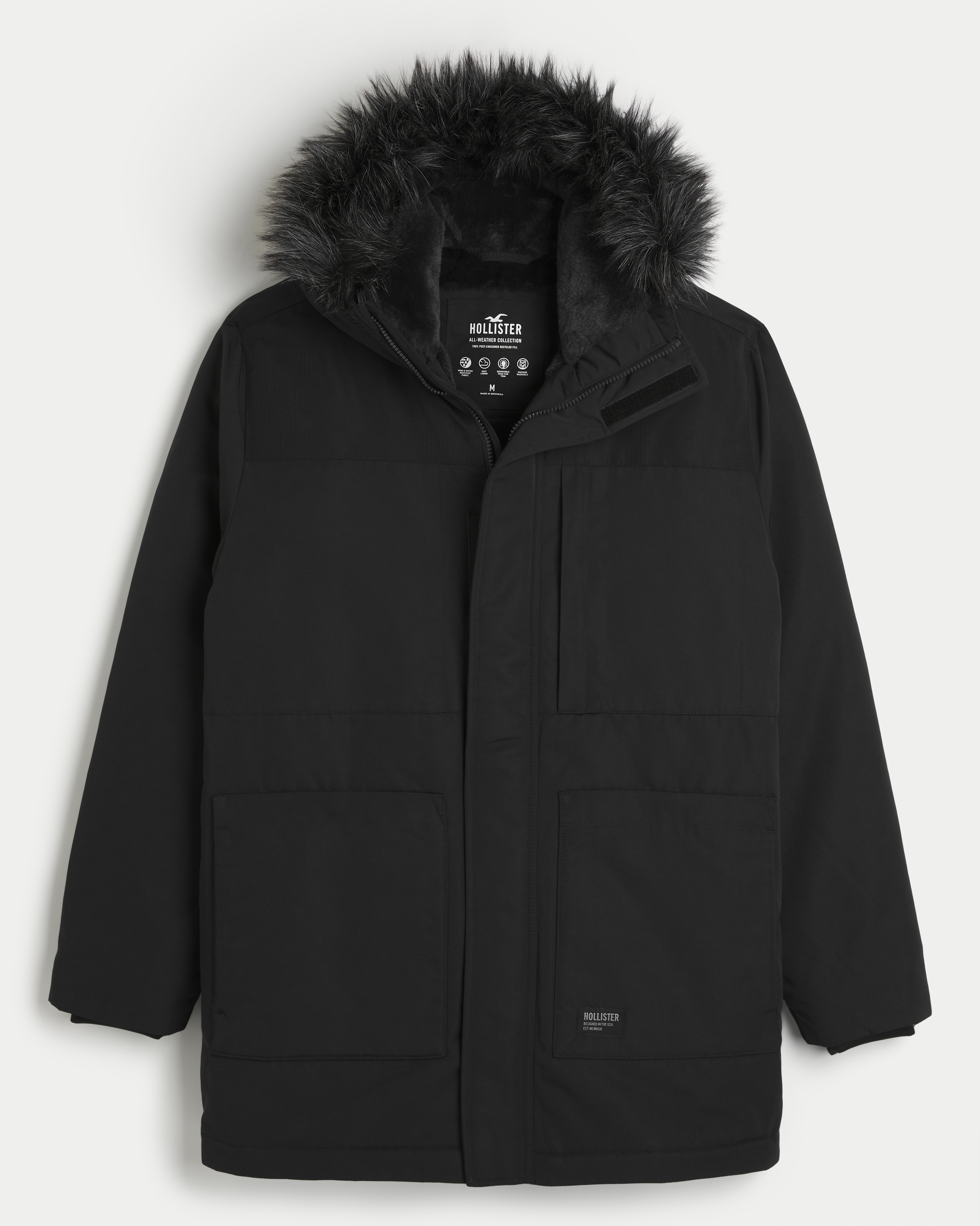 Men s All Weather Winter Parka Men s Sale HollisterCo