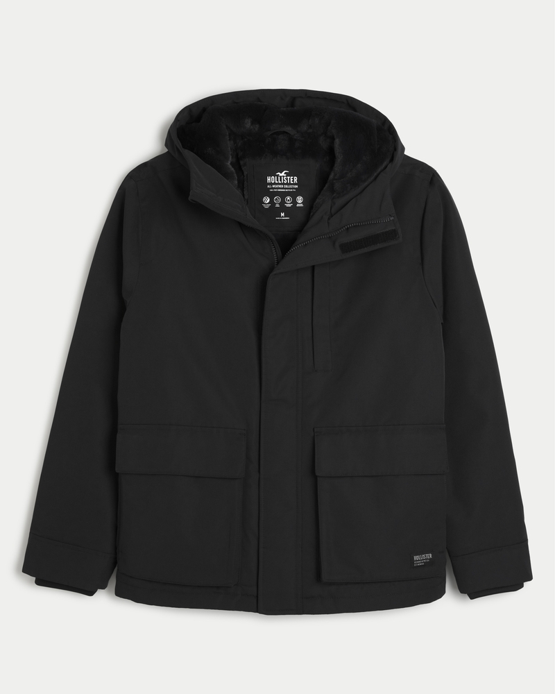 Hollister All-Weather Fleece Lined Jacket ($90) ❤ liked on