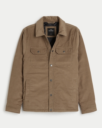 Men's Corduroy Shirt Jacket Men's Clearance